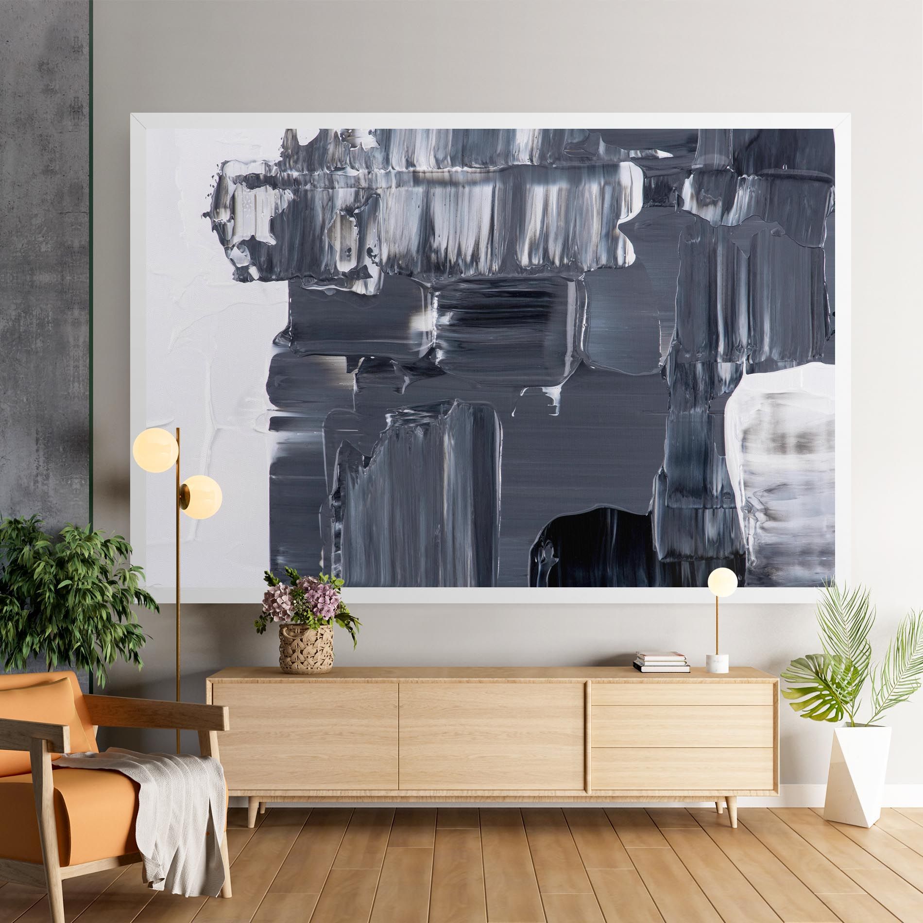 Black Acrylic Painting mockup 9