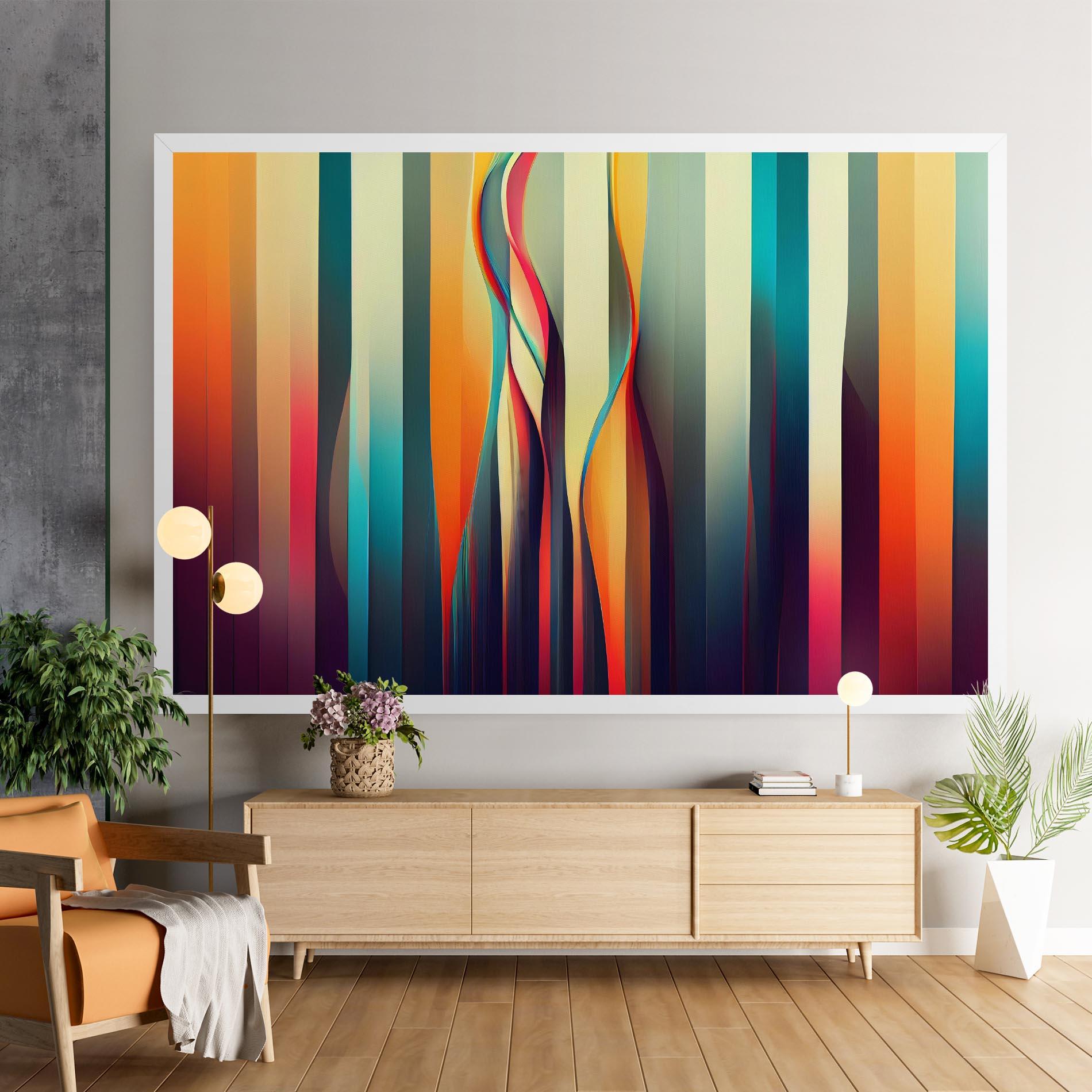 Картина на платно Colorful Geometric Background mockup 9