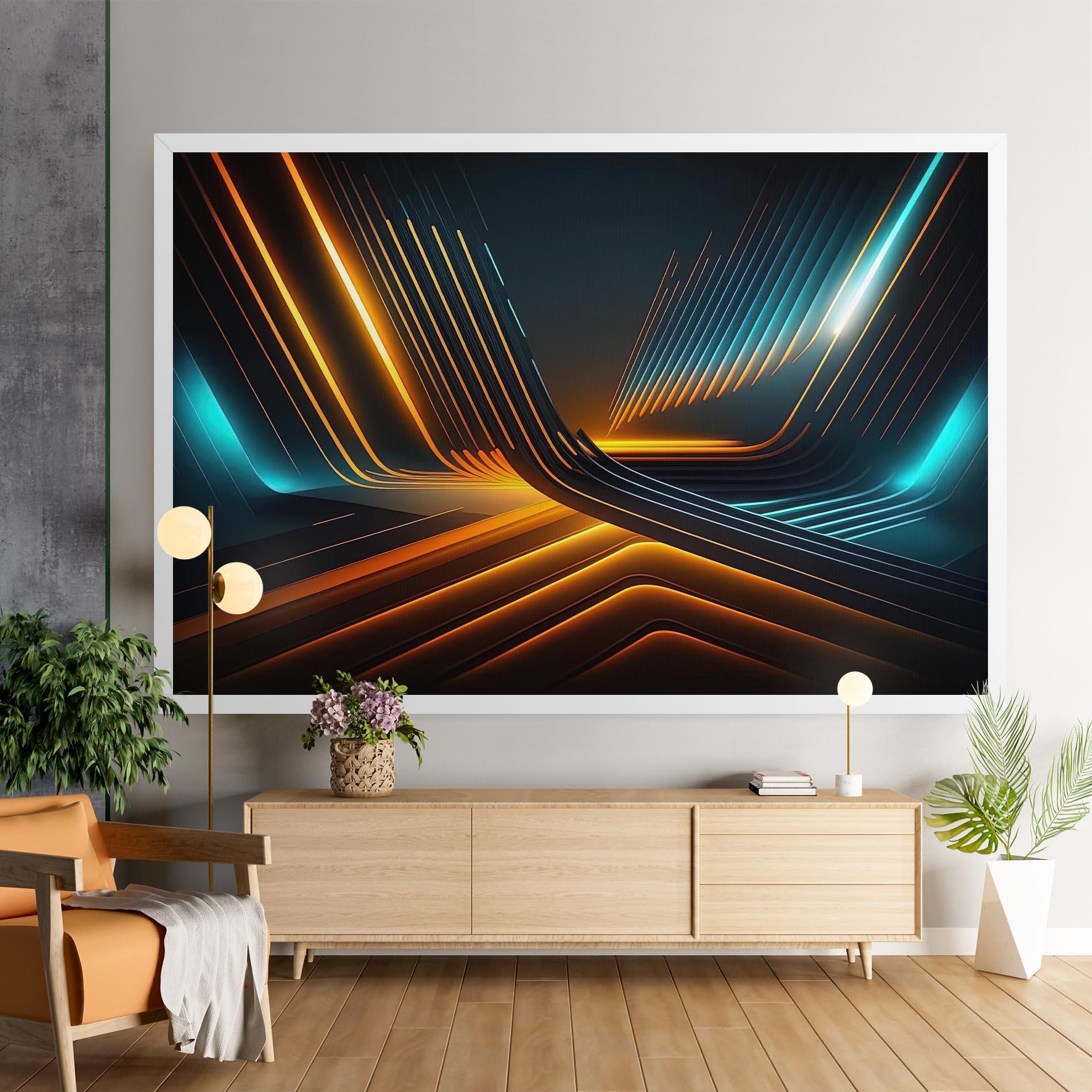 Картина на платно Futuristic Background mockup 9