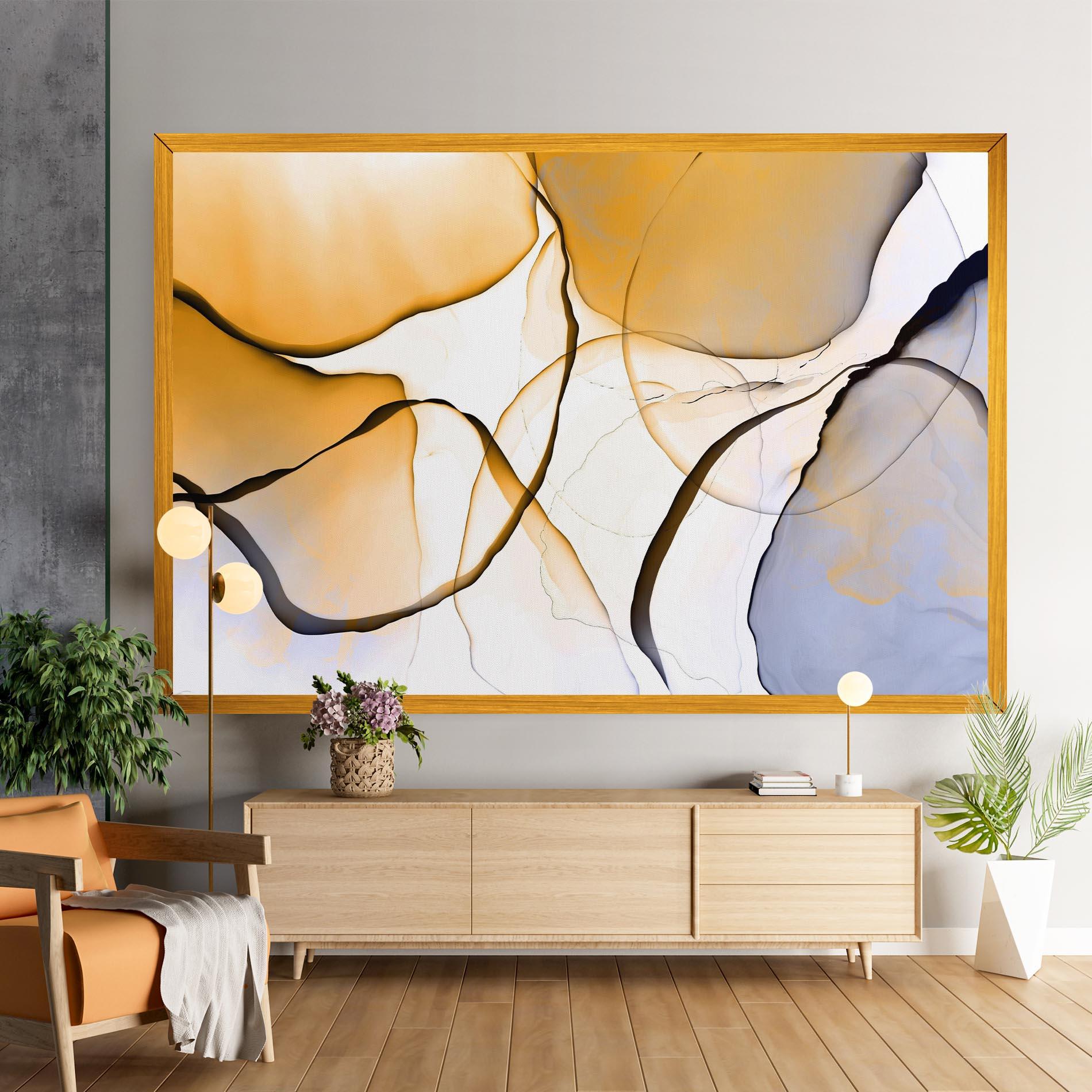 Картина на платно Abstract Alcohol Ink mockup 9