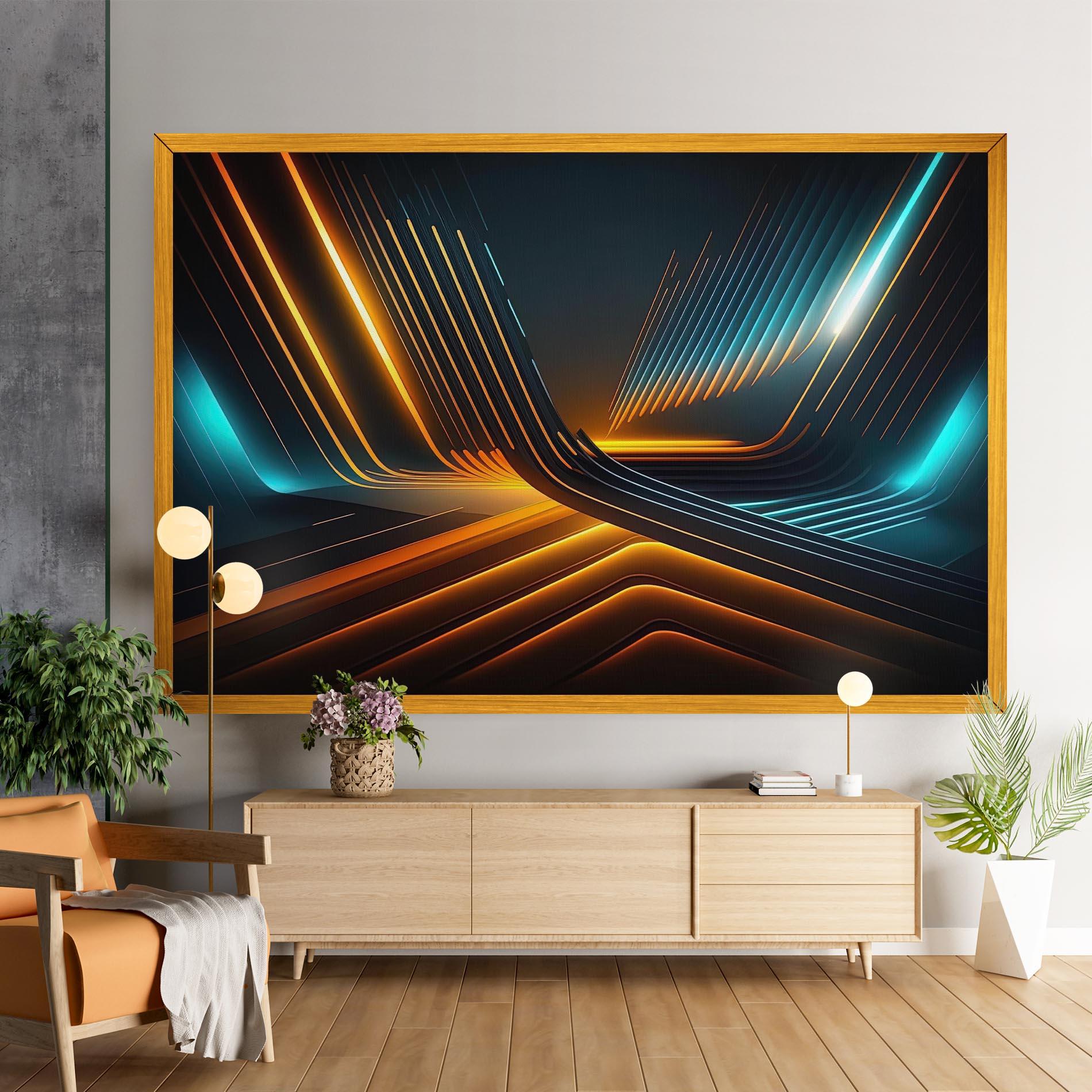 Картина на платно Futuristic Background mockup 9