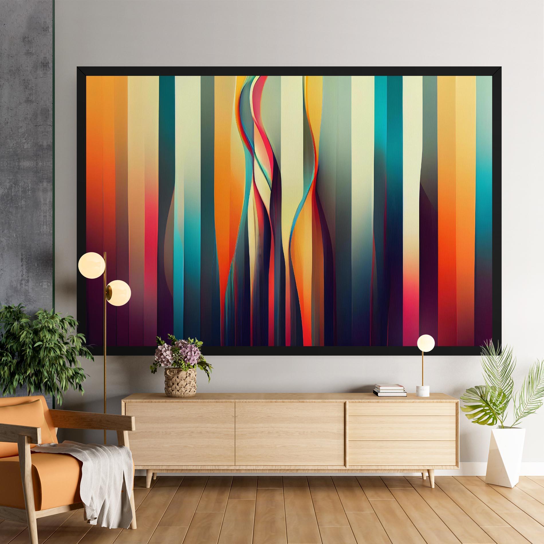 Картина на платно Colorful Geometric Background mockup 9