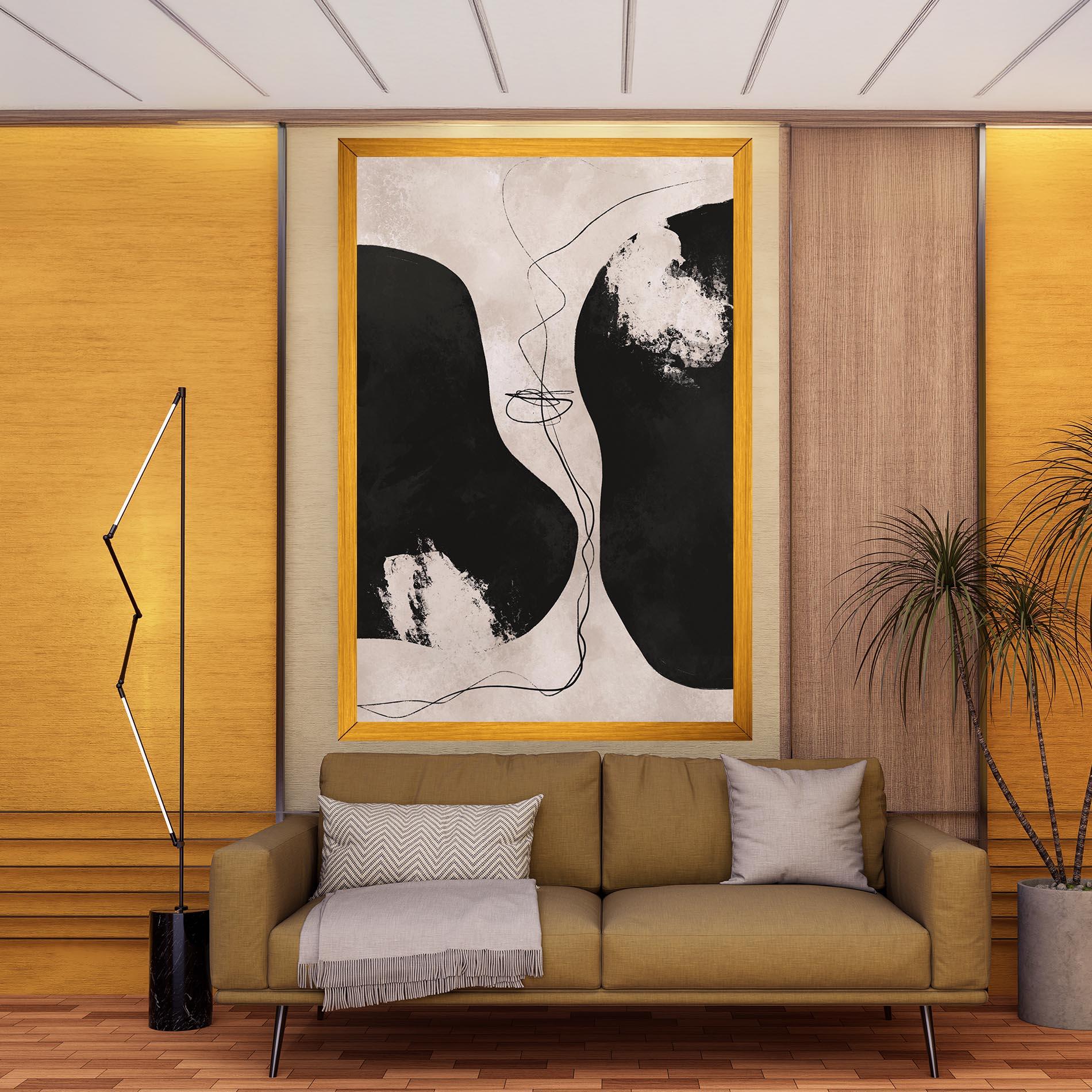 Картина на платно Modern Brushstrokes mockup 9