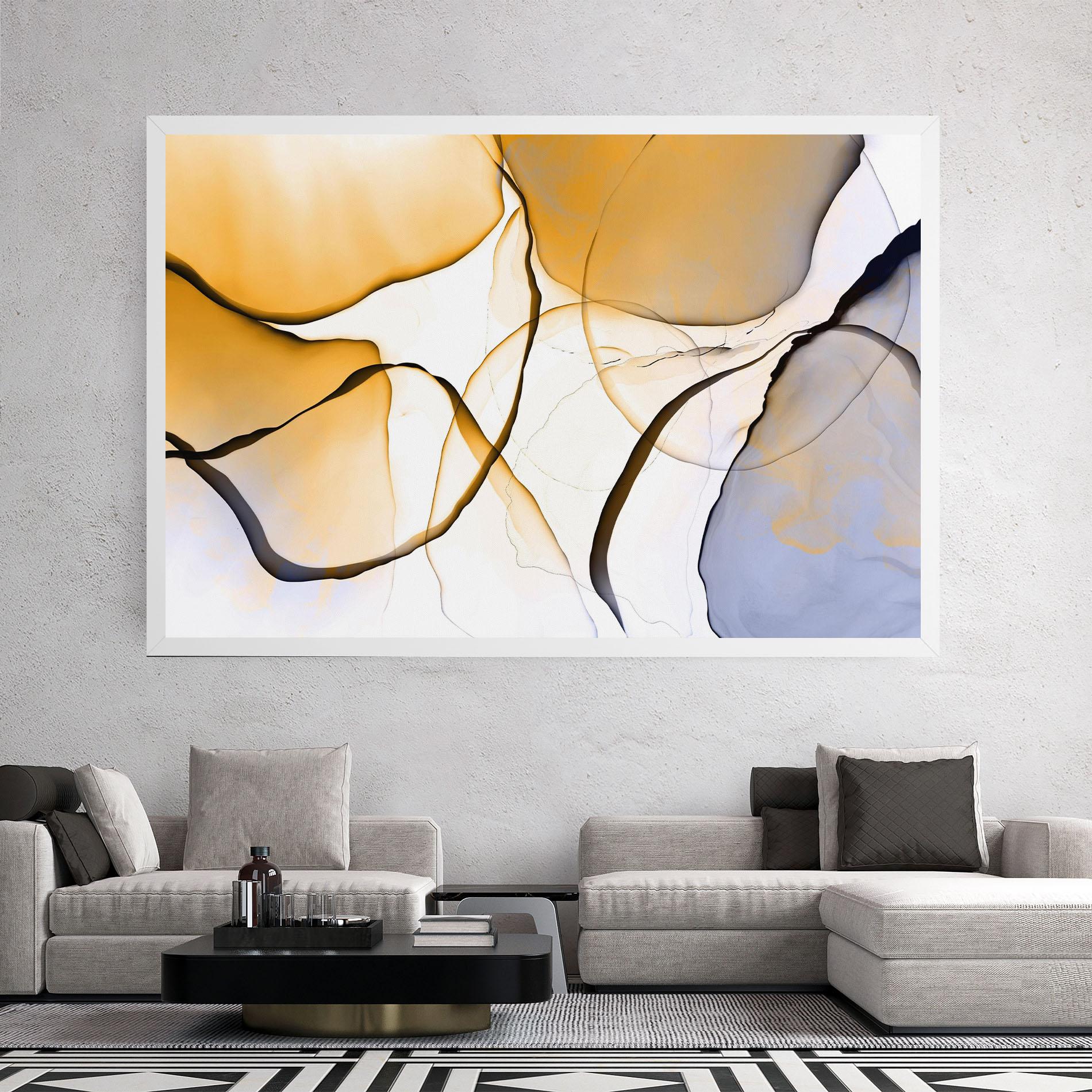 Картина на платно Abstract Alcohol Ink mockup 2