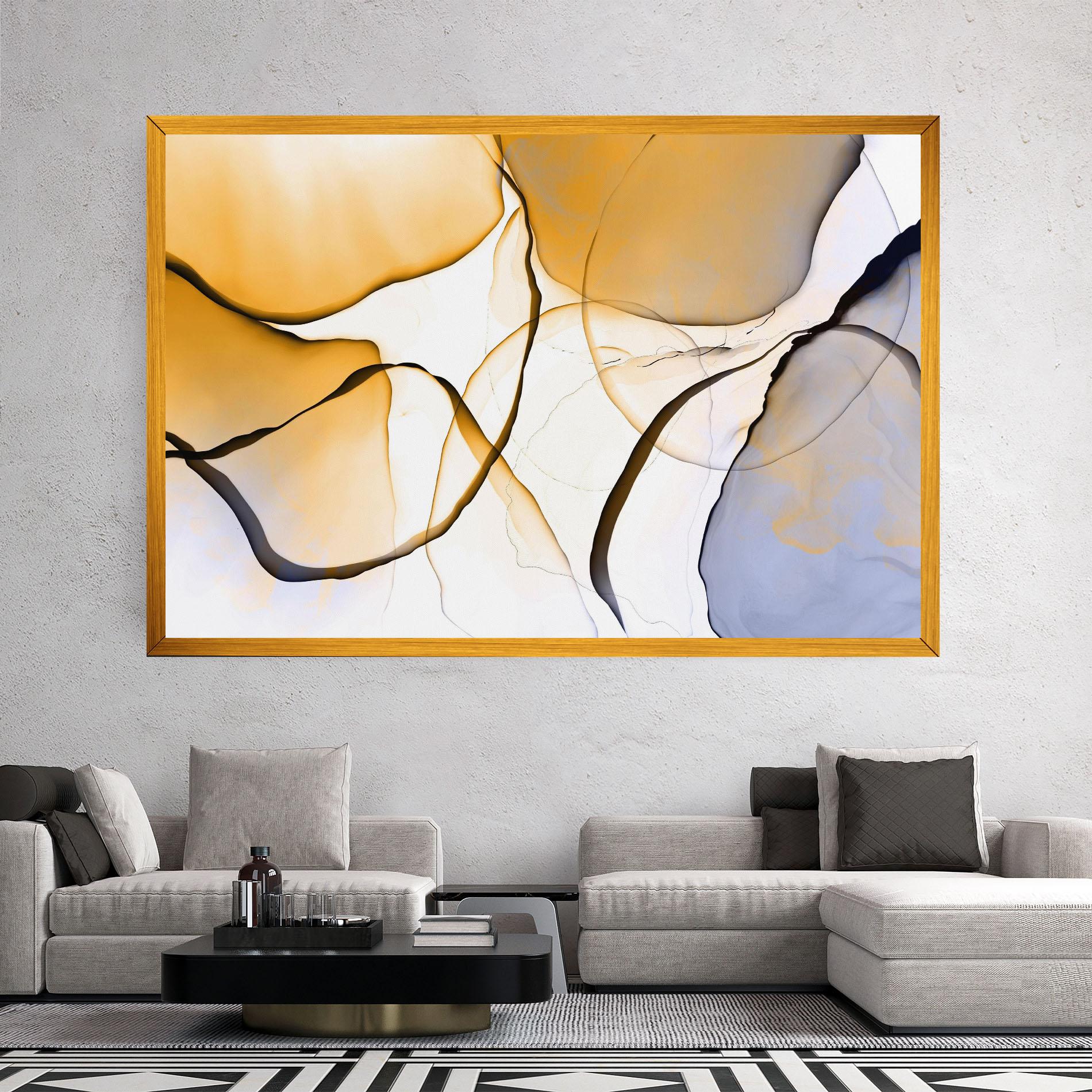 Картина на платно Abstract Alcohol Ink mockup 2