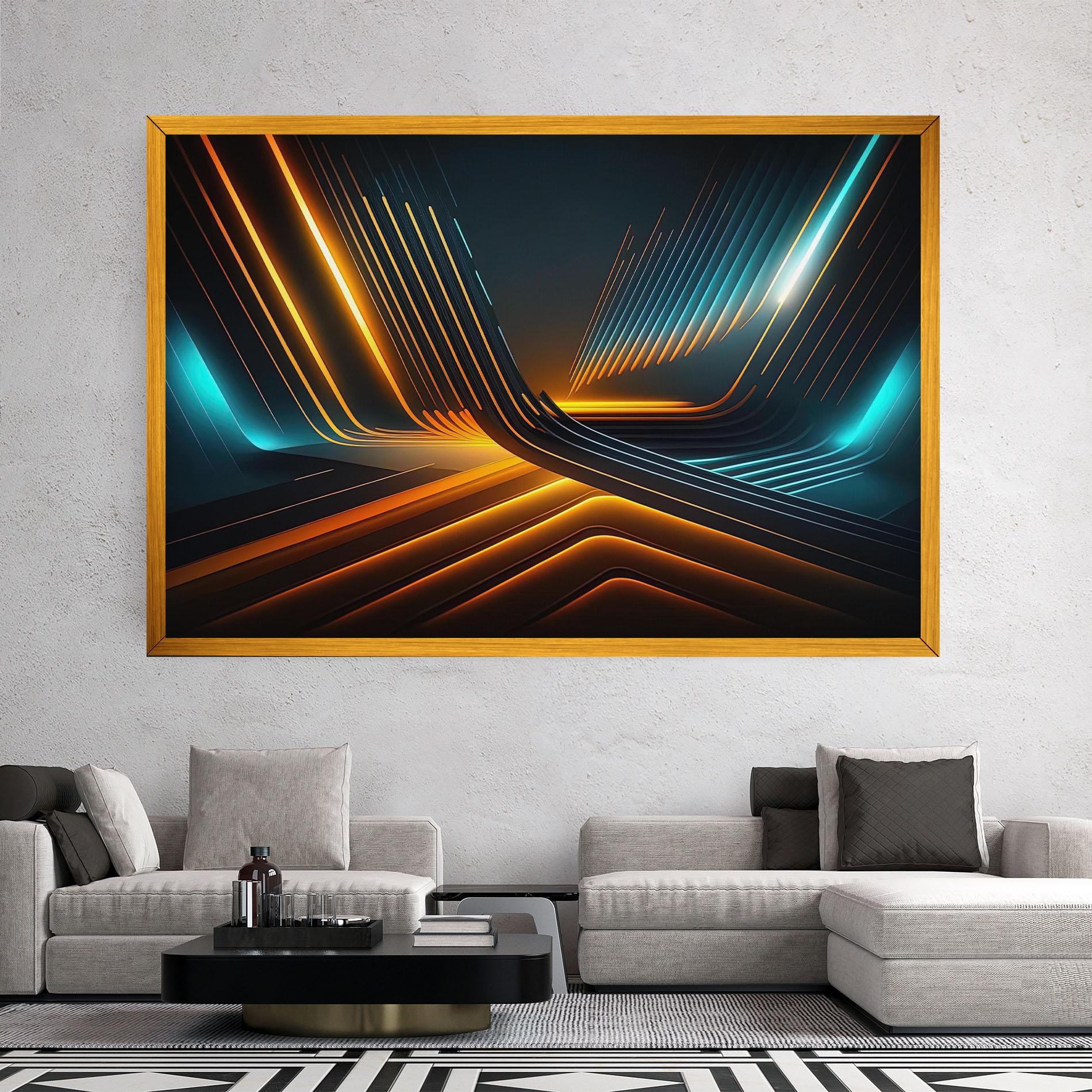 Картина на платно Futuristic Background mockup 2