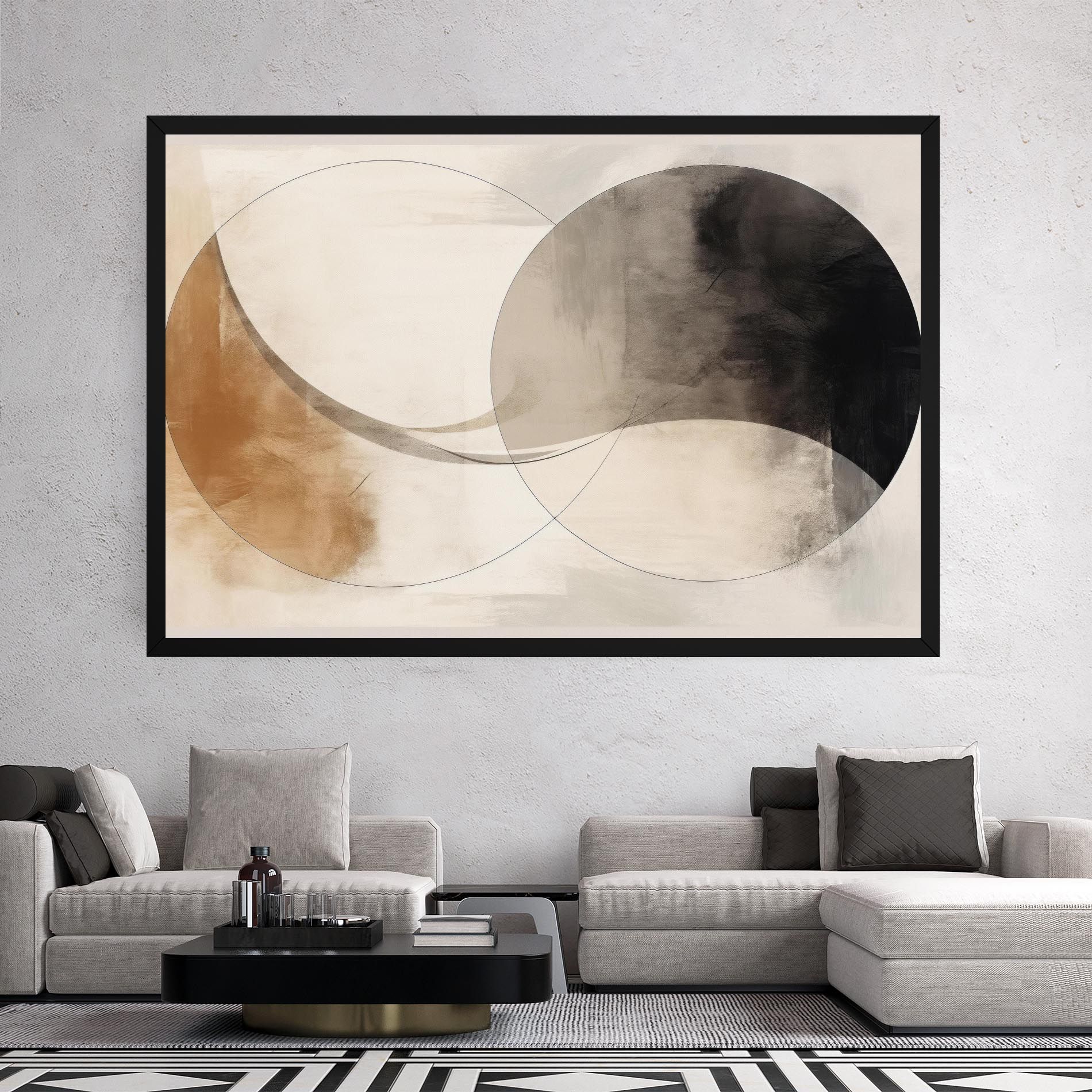 Abstract Circle Painting mockup 2