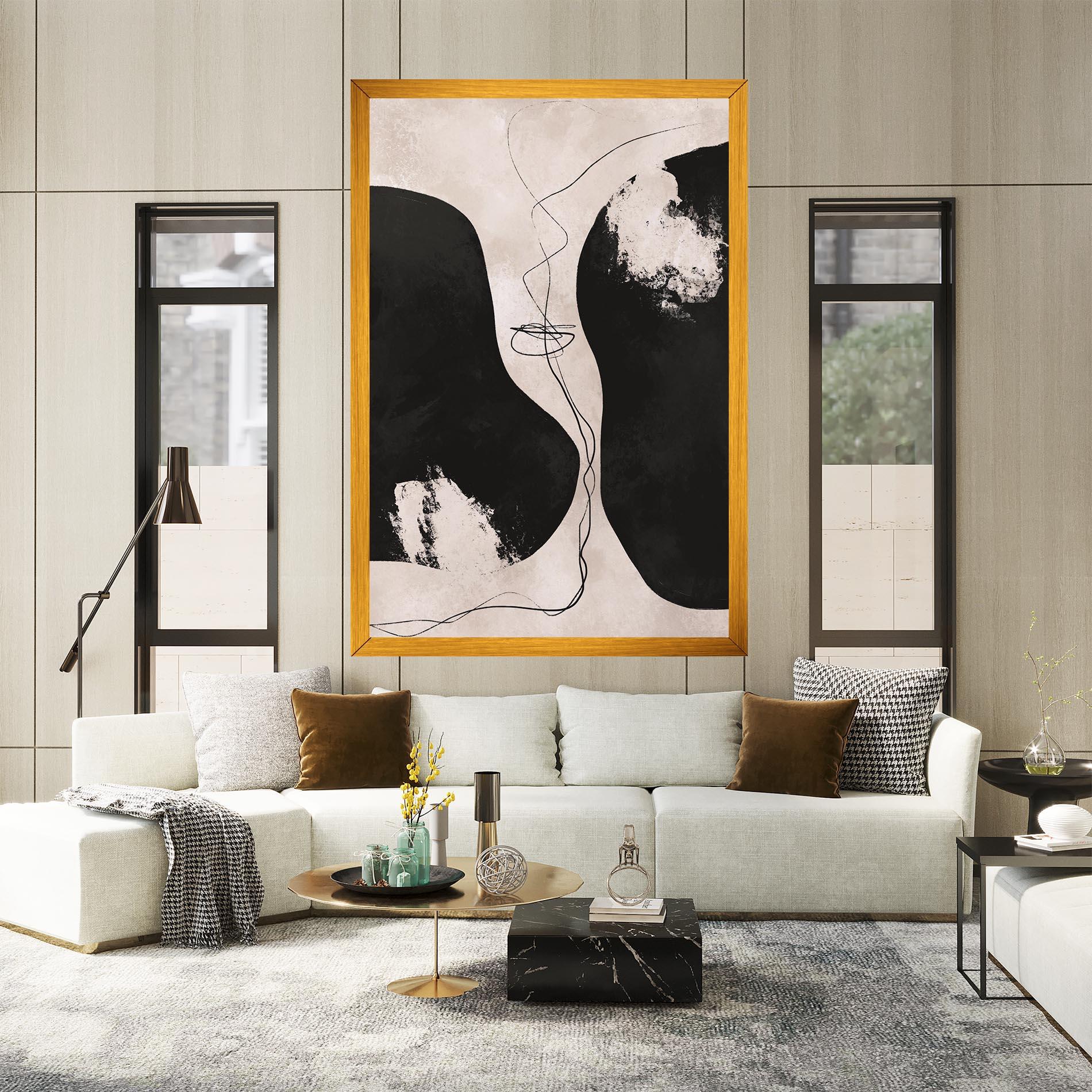 Картина на платно Modern Brushstrokes mockup 2