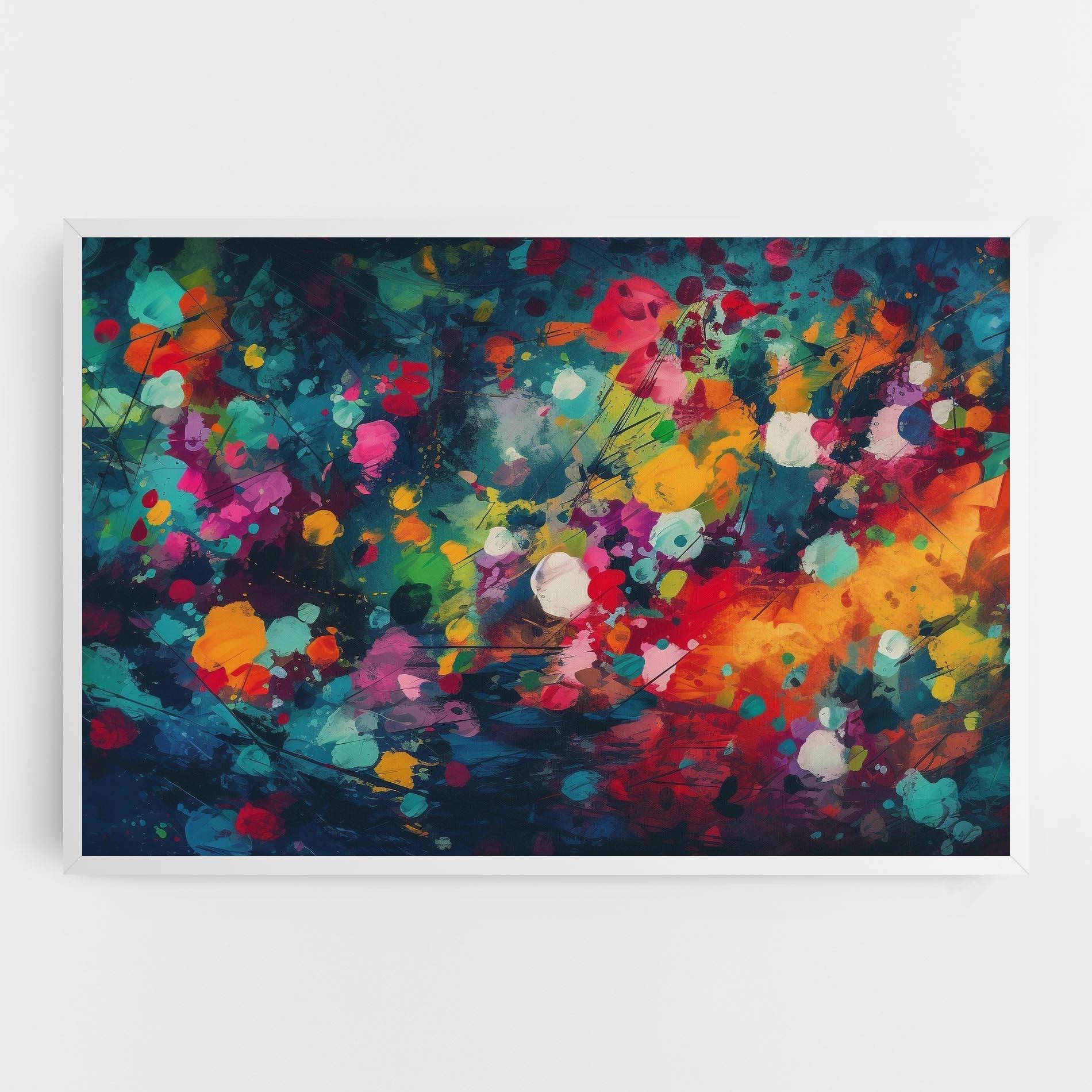 Картина на платно Colors Blue Background mockup 0