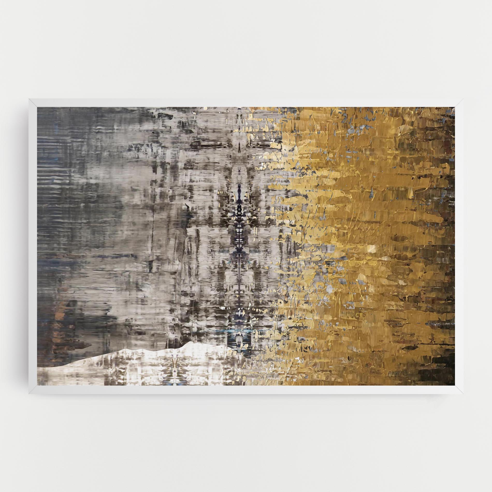 Картина на платно Gold Oil Paint mockup 0