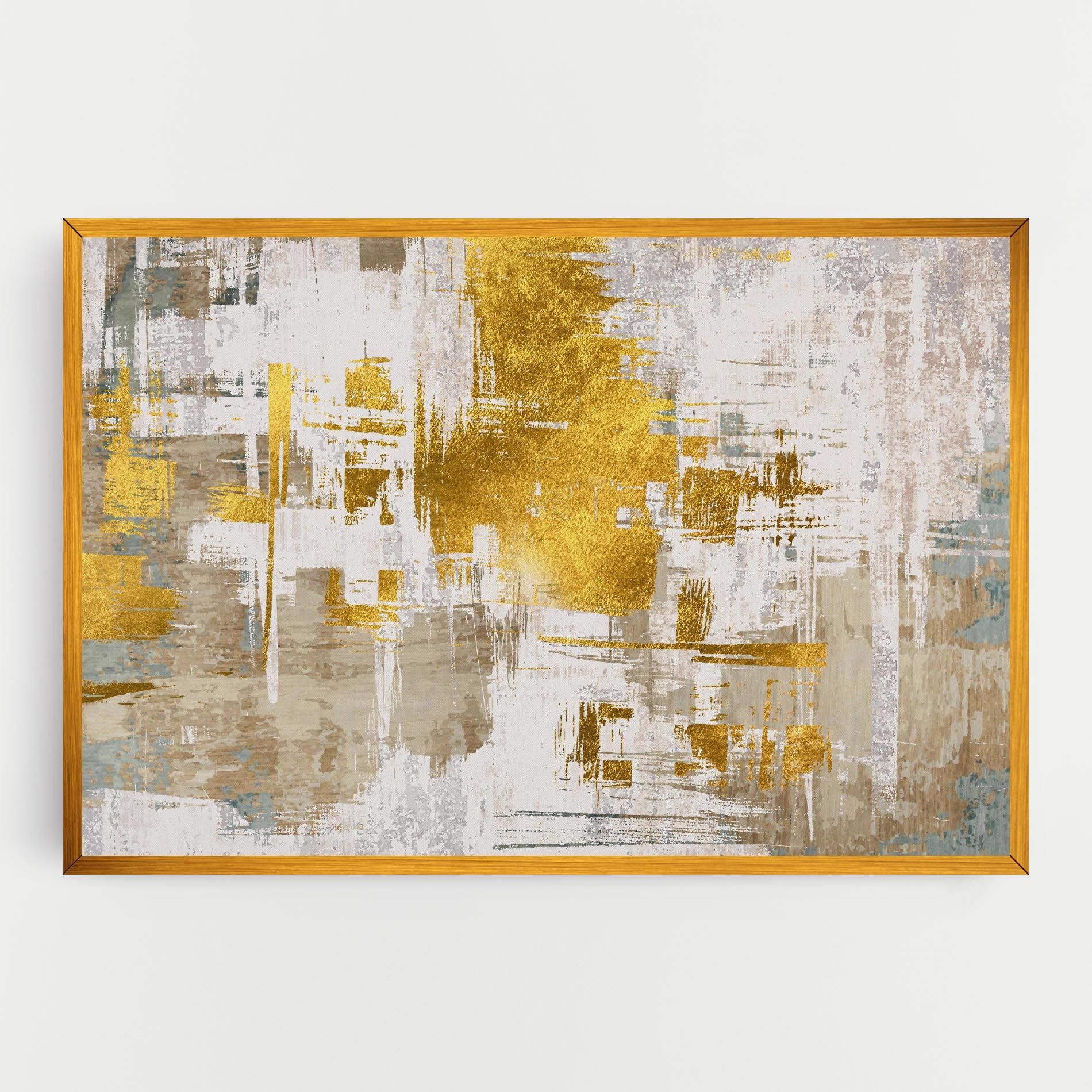 Gold And White Brush mockup 0