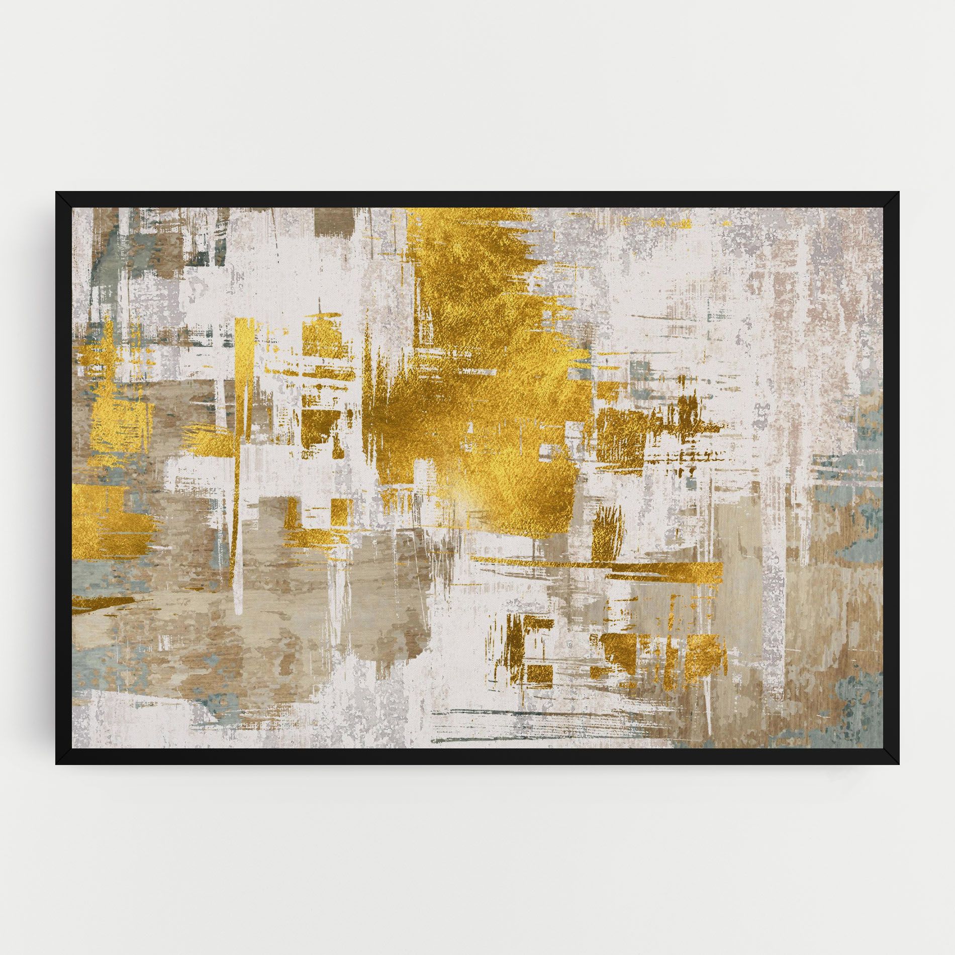 Gold And White Brush mockup 0