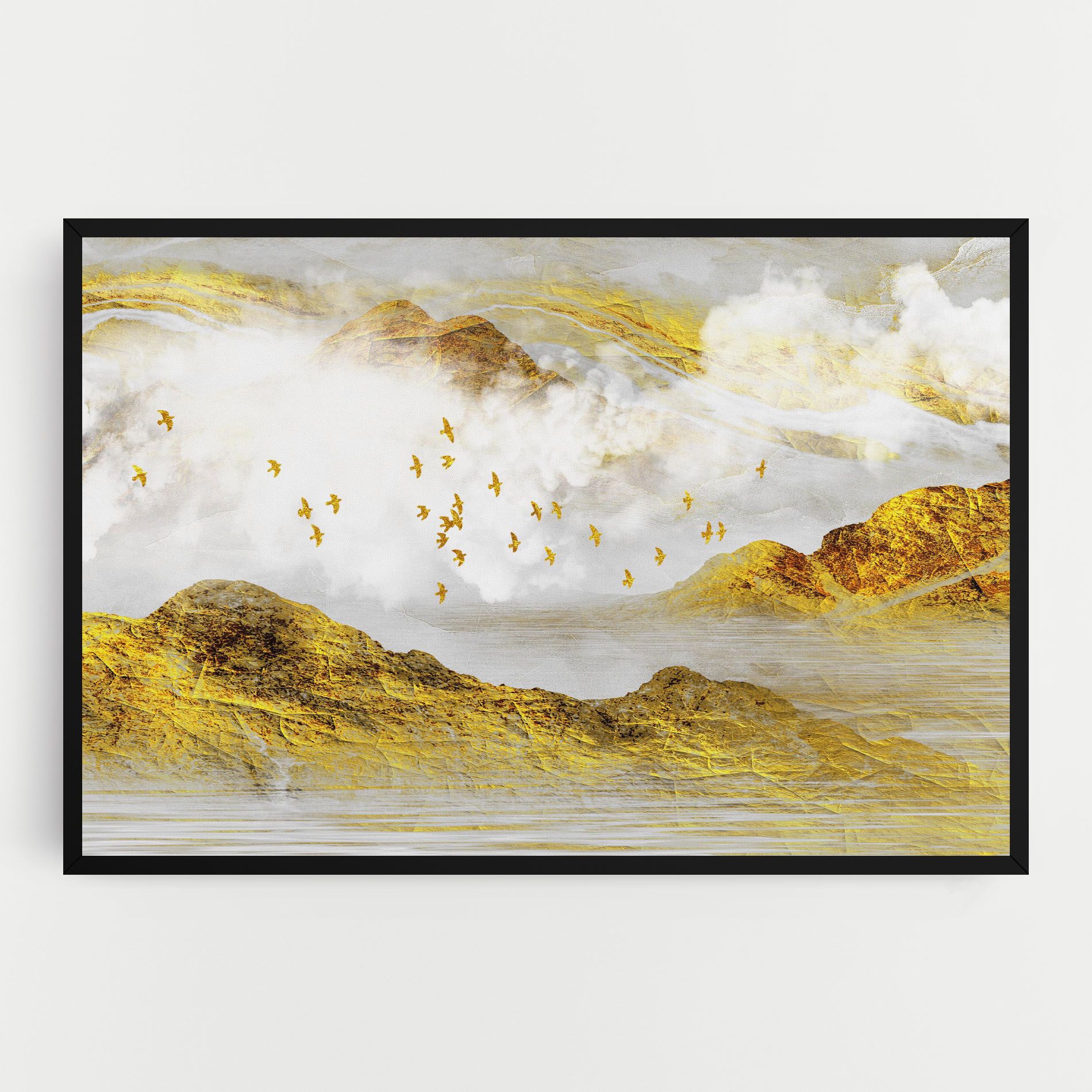 Gold Mountains Abstract mockup 0