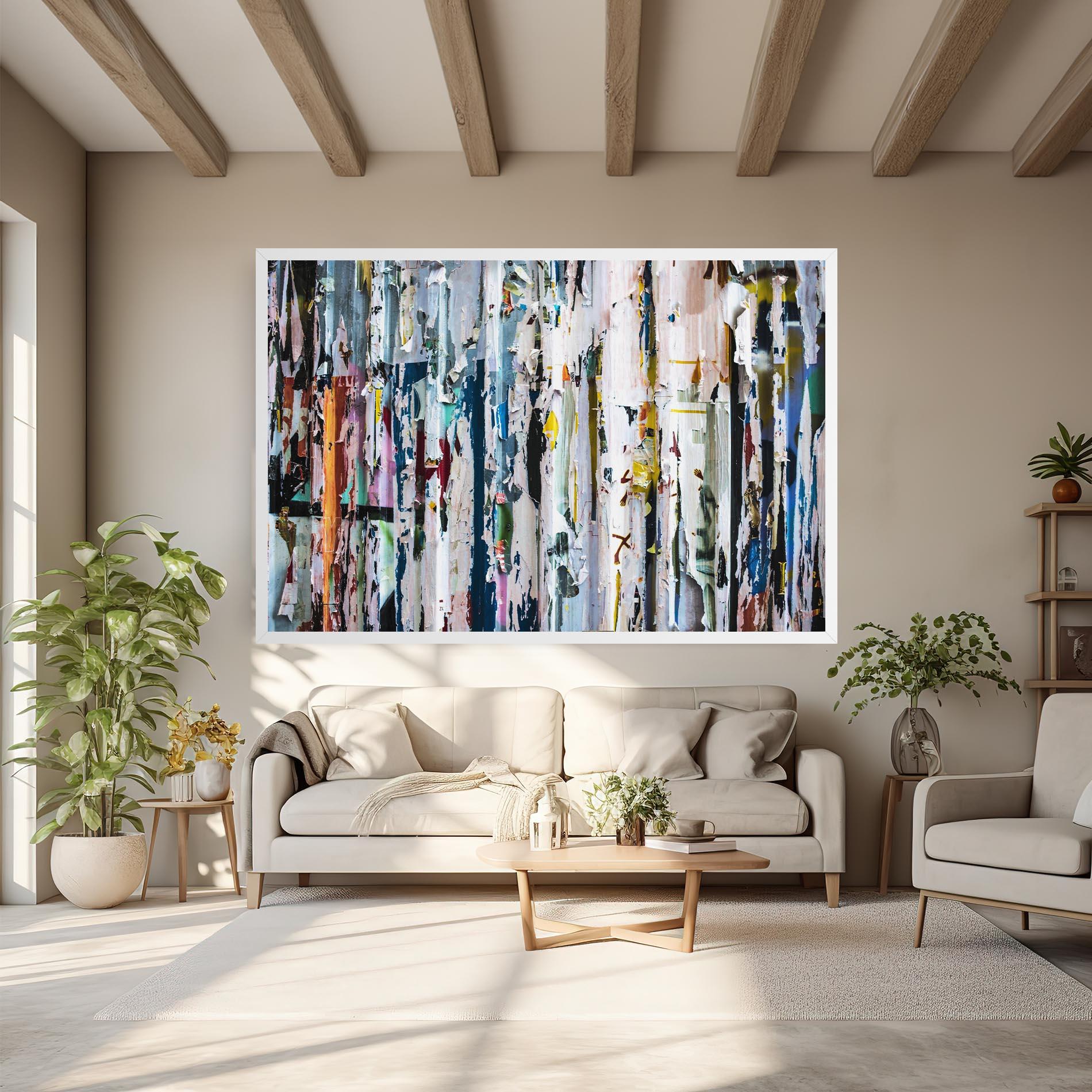 Картина на платно Abstract Torn Paper mockup 6