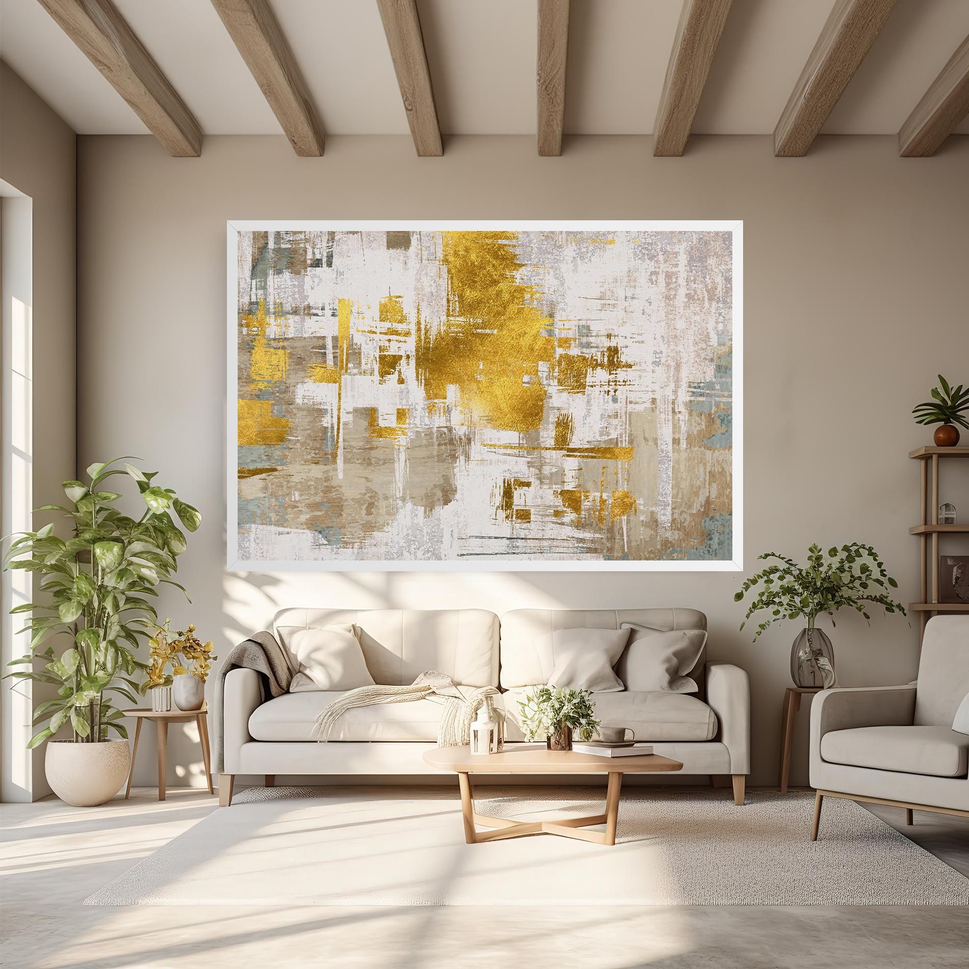 Gold And White Brush mockup 6