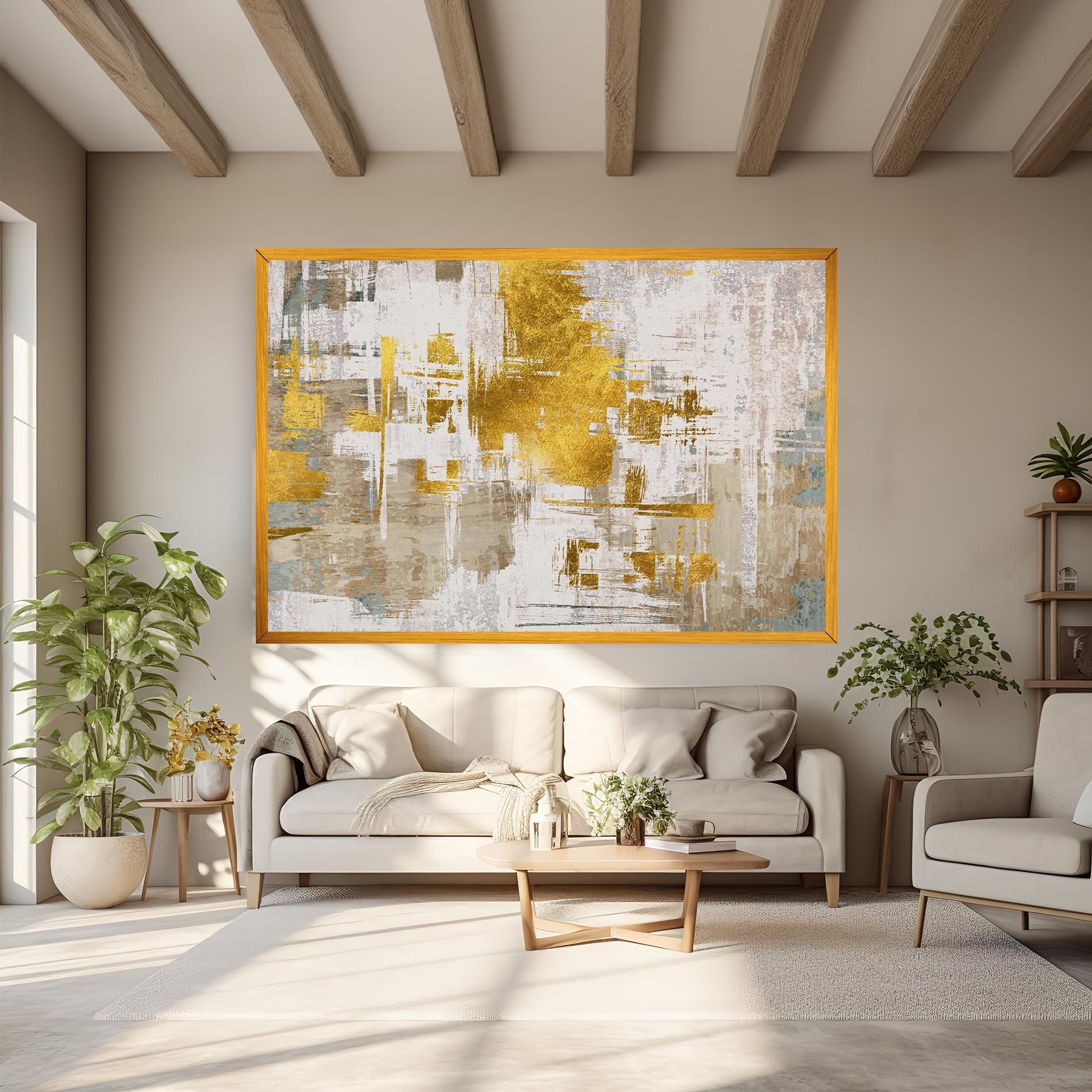 Gold And White Brush mockup 6