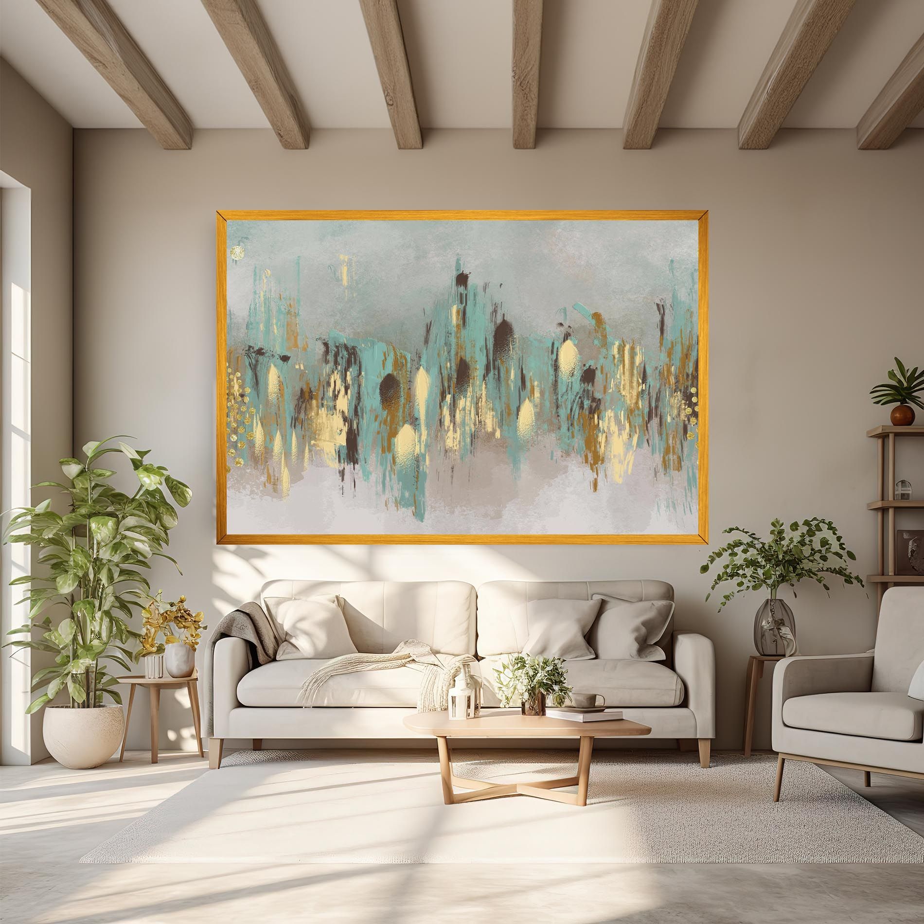 Gold Spiral Points mockup 6