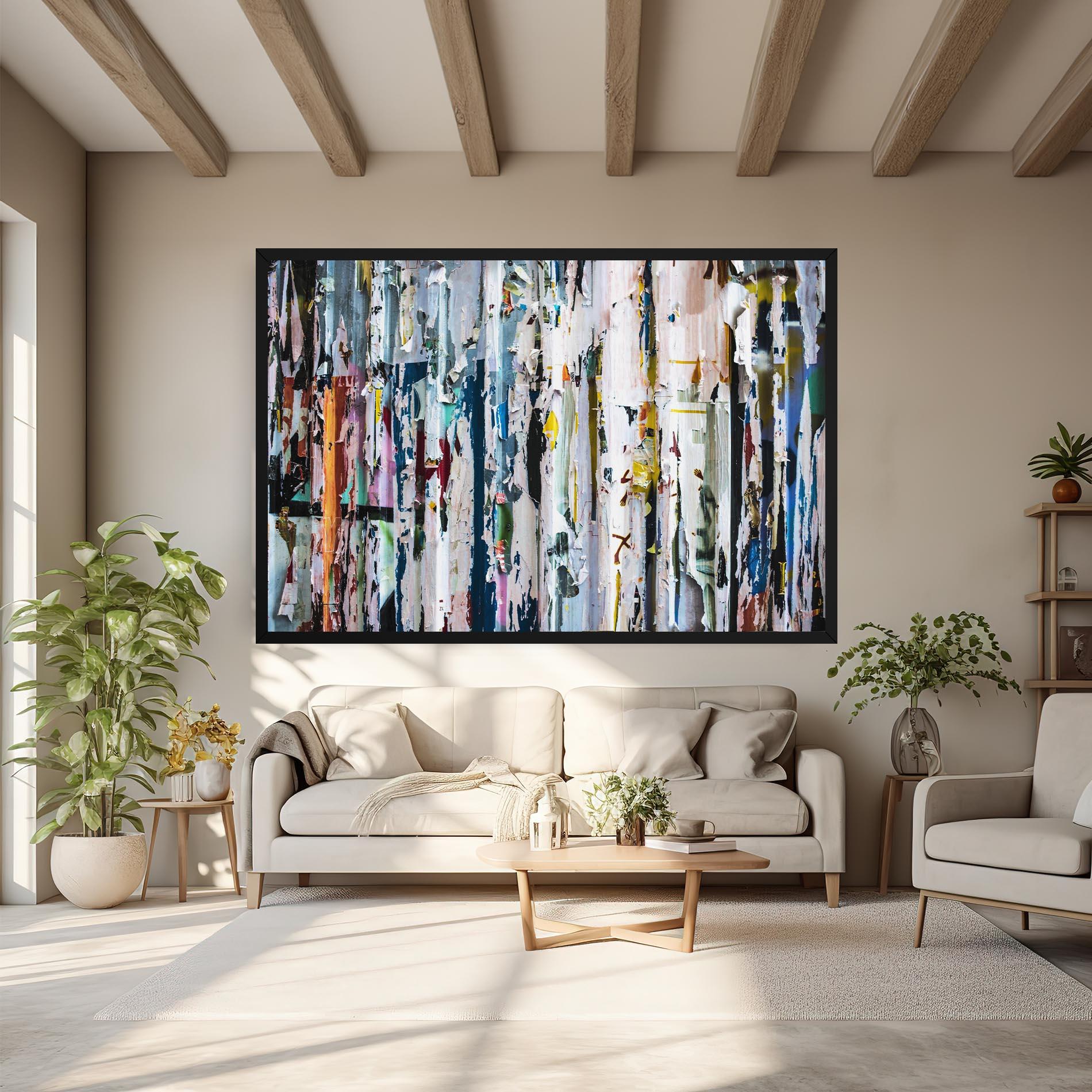 Картина на платно Abstract Torn Paper mockup 6