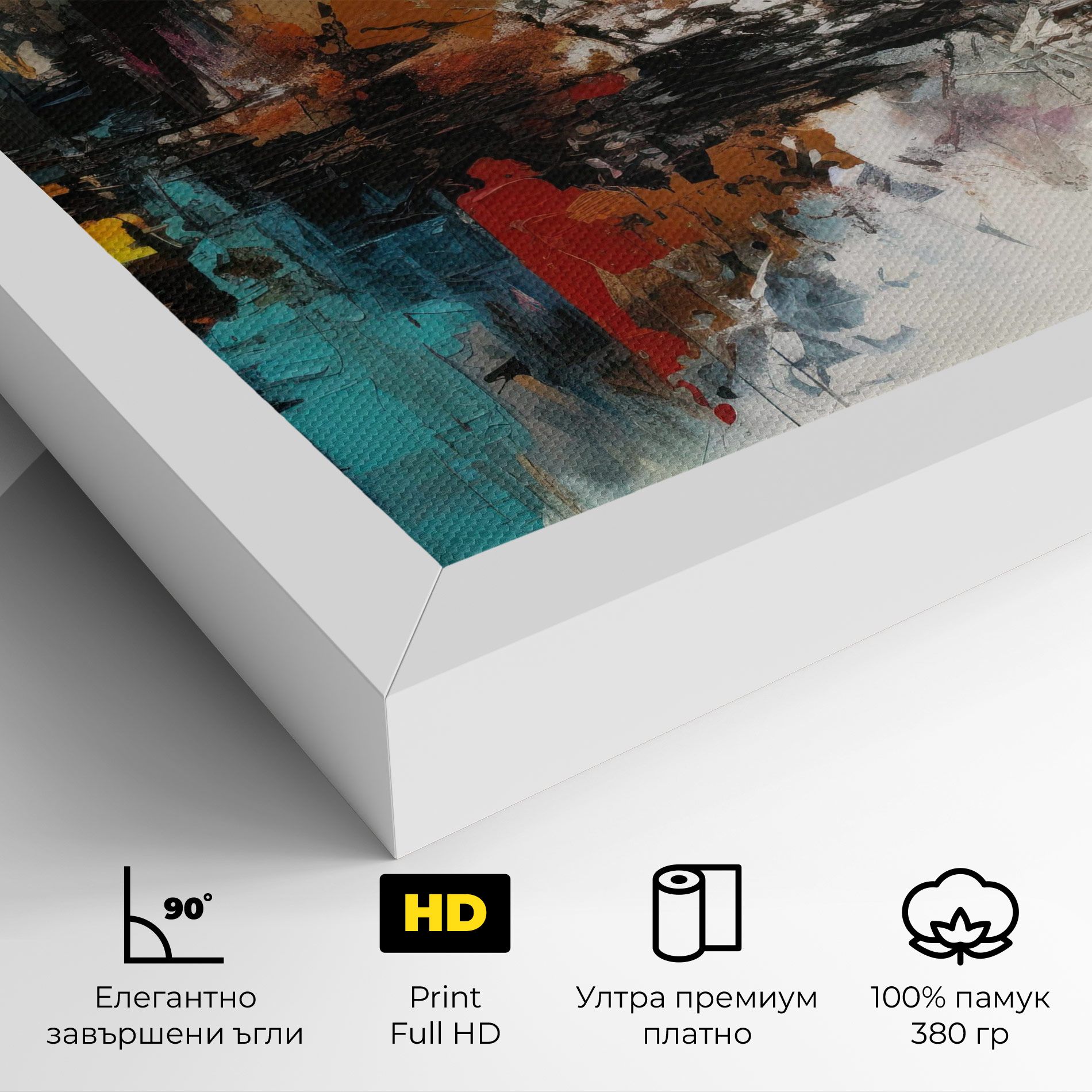 Abstract City Painting mockup 4