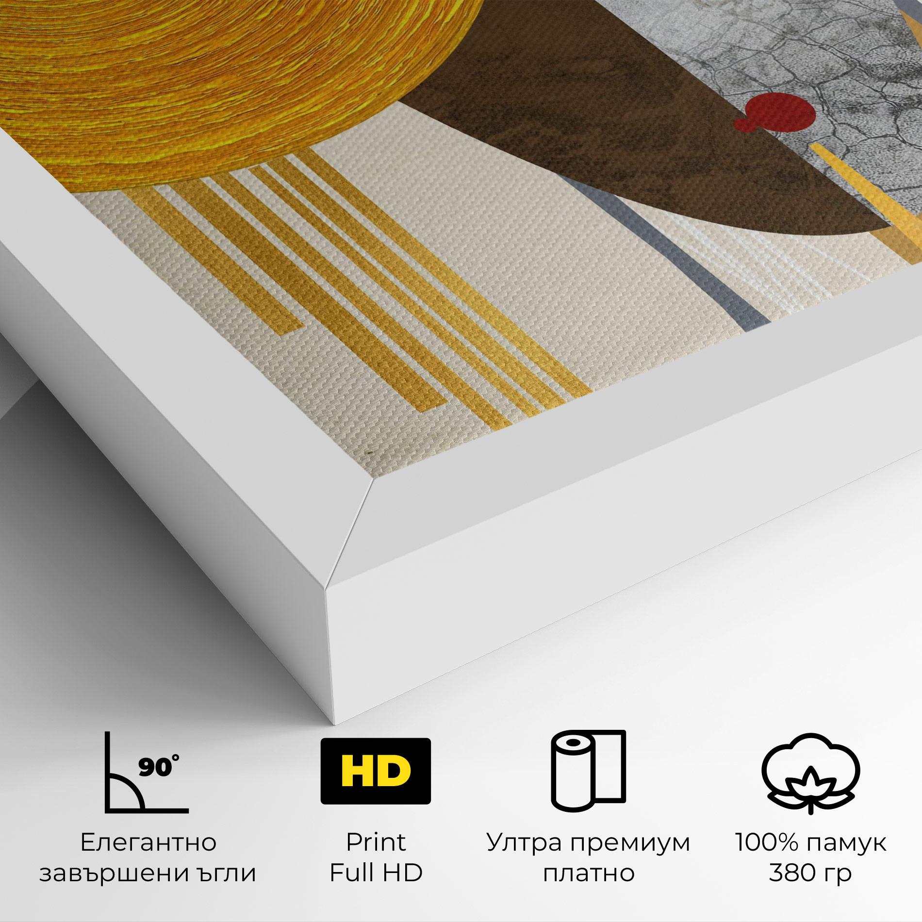 Картина на платно Abstract Grey Face 1 mockup 4