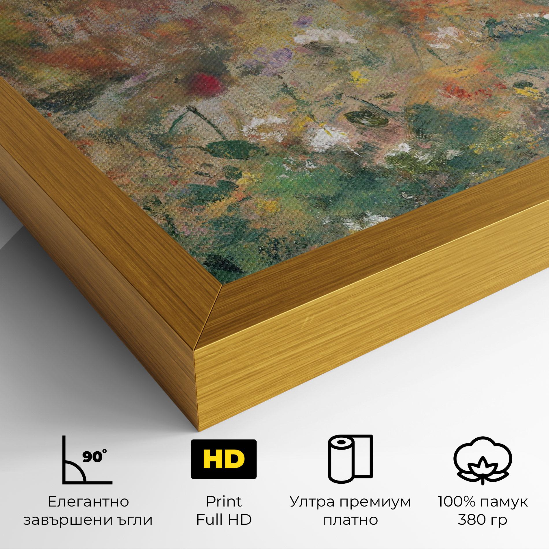 Картина на платно Abstract Flowers mockup 4