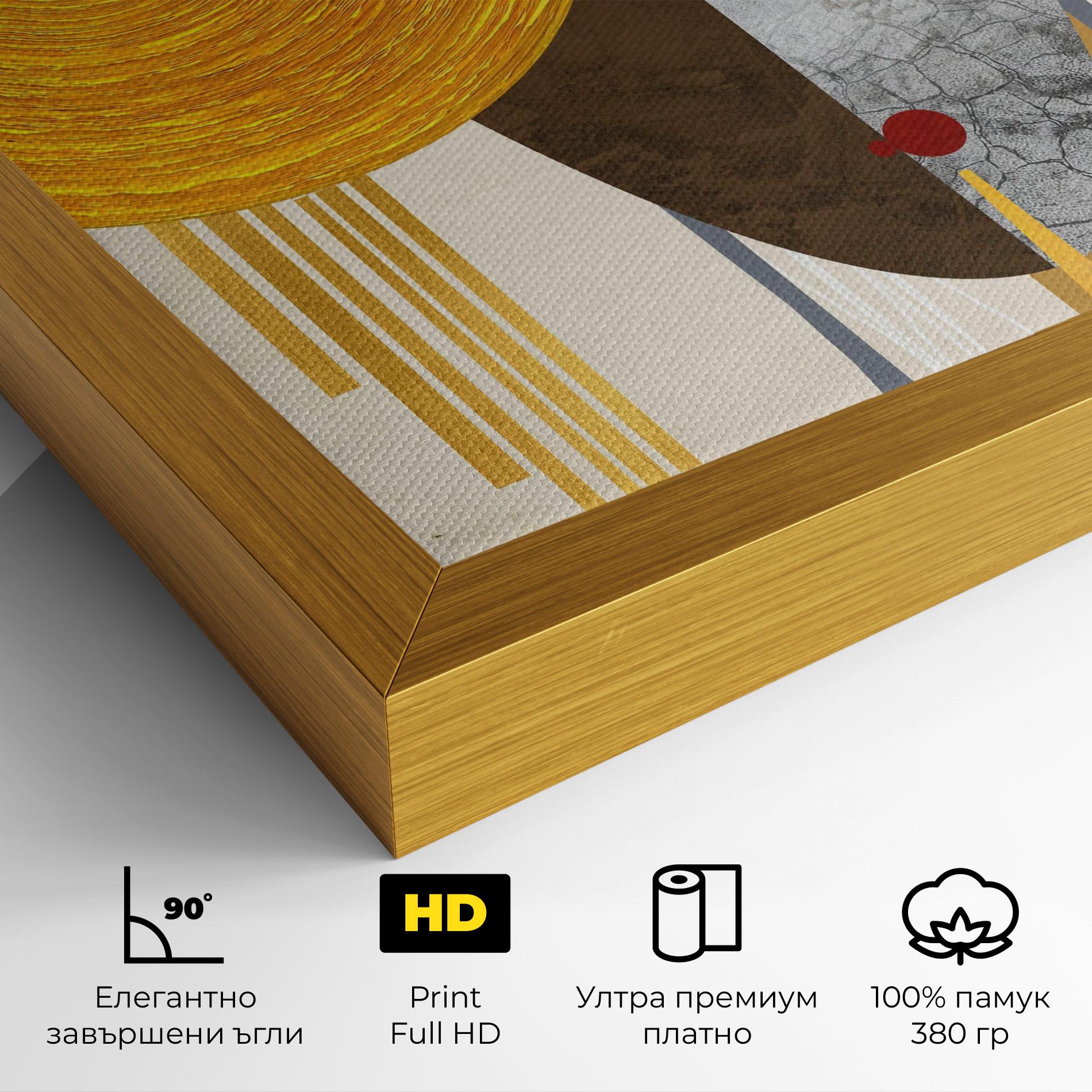 Картина на платно Abstract Grey Face 1 mockup 4