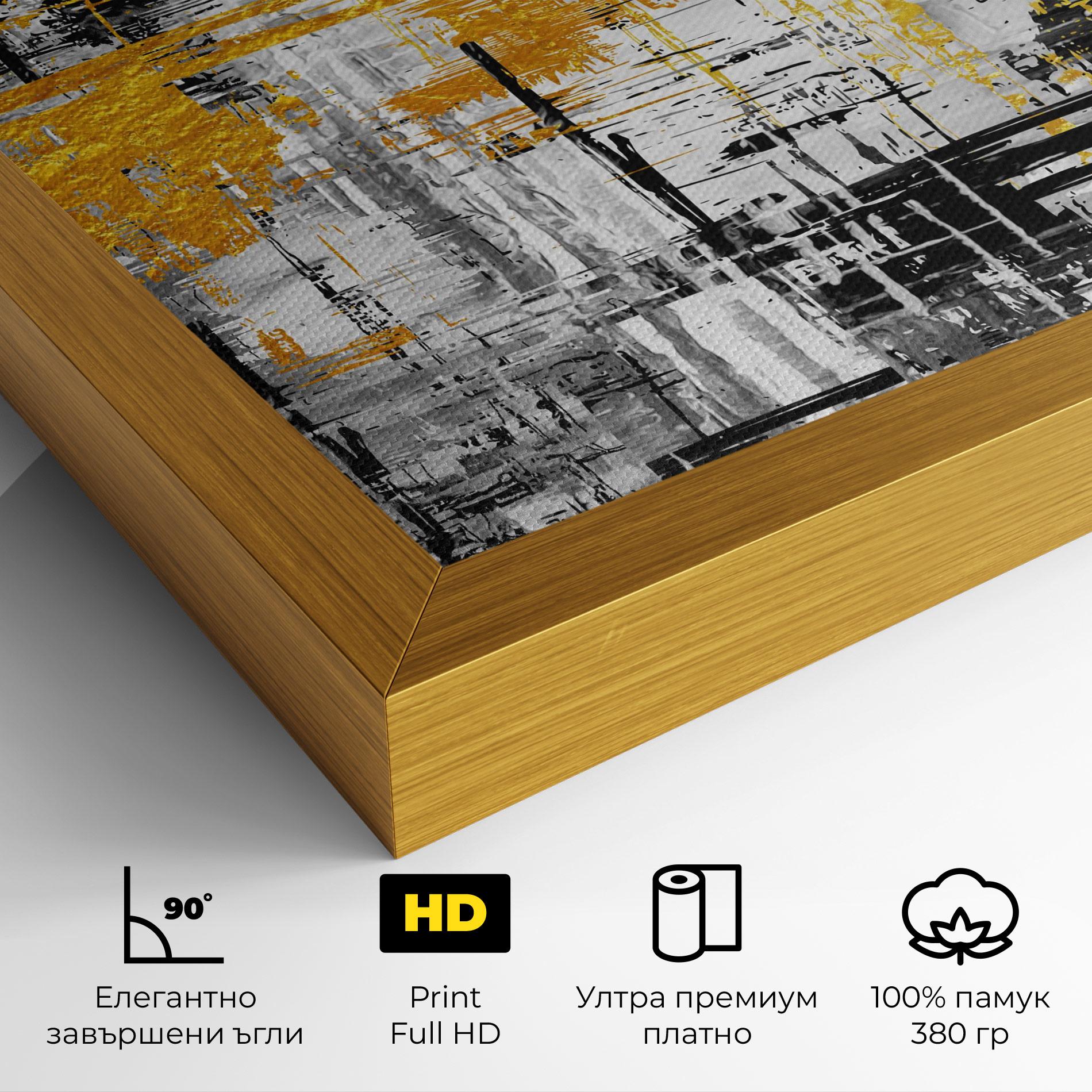 Картина на платно Abstract Mix Color mockup 4