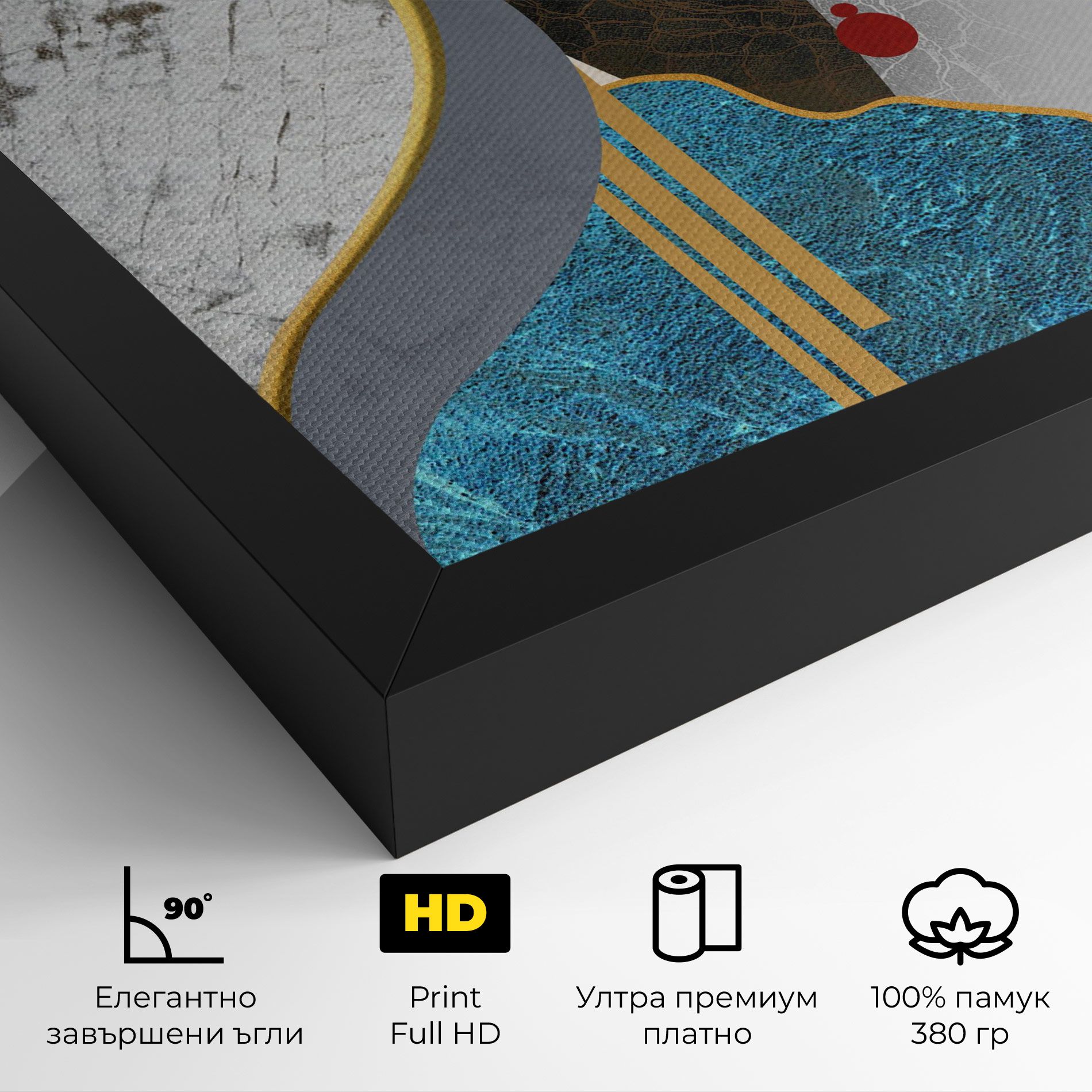 Abstract Blue Face mockup 4