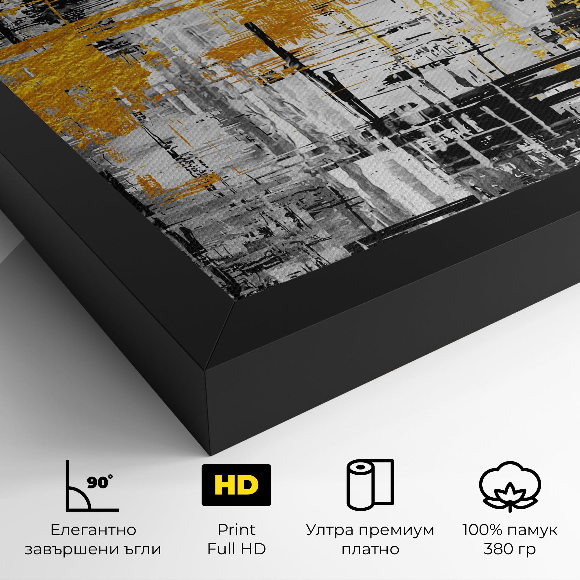 Картина на платно Abstract Mix Color mockup 4