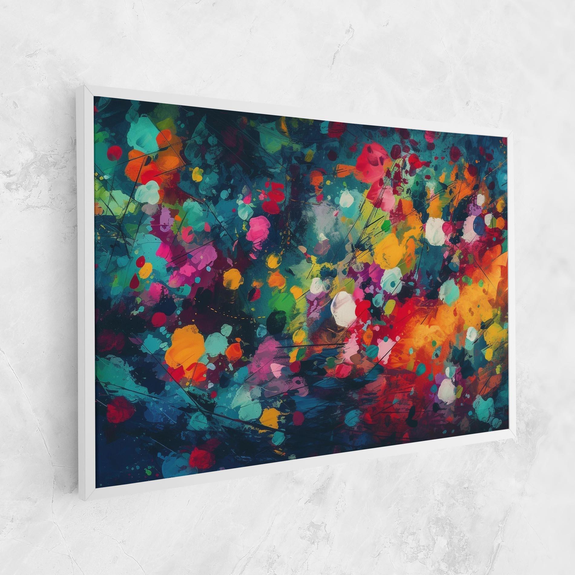 Картина на платно Colors Blue Background mockup 1