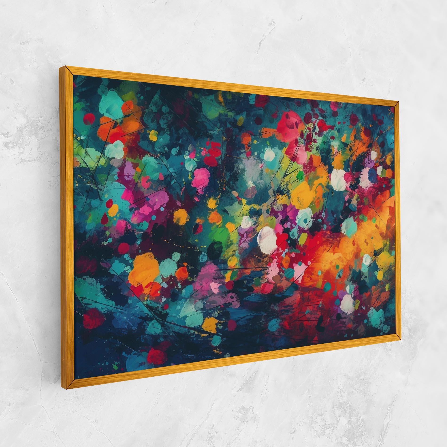 Картина на платно Colors Blue Background mockup 1