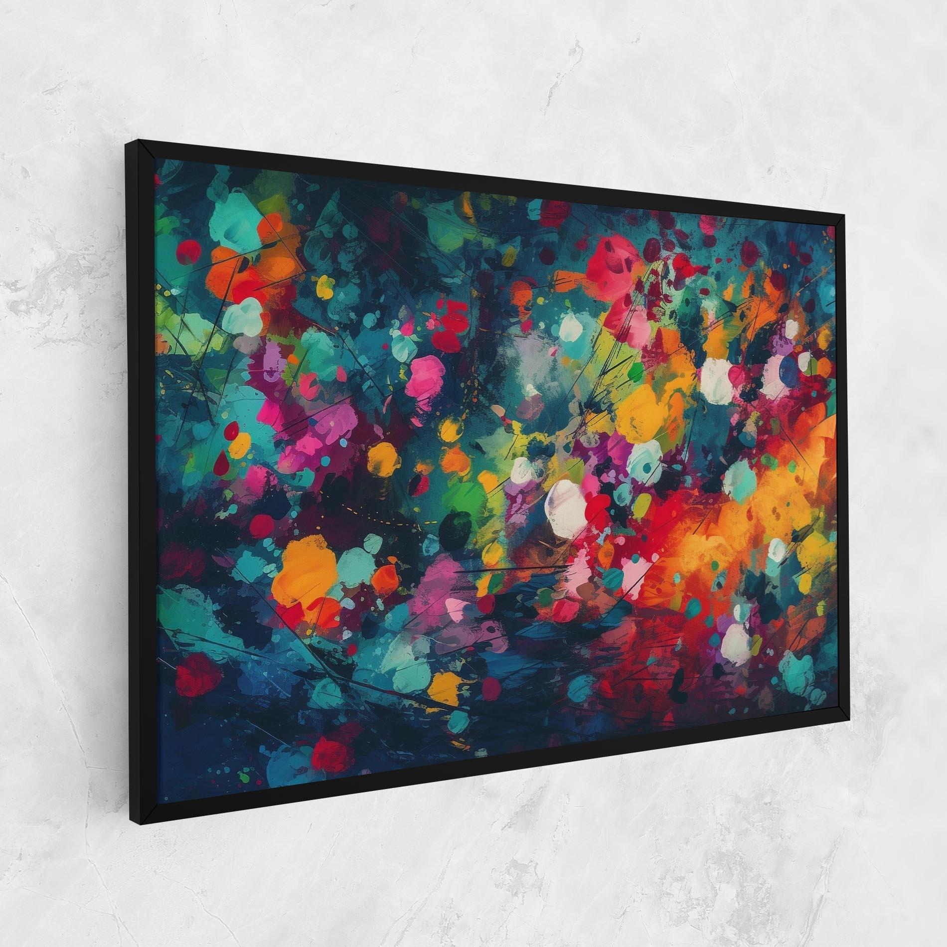 Картина на платно Colors Blue Background mockup 1