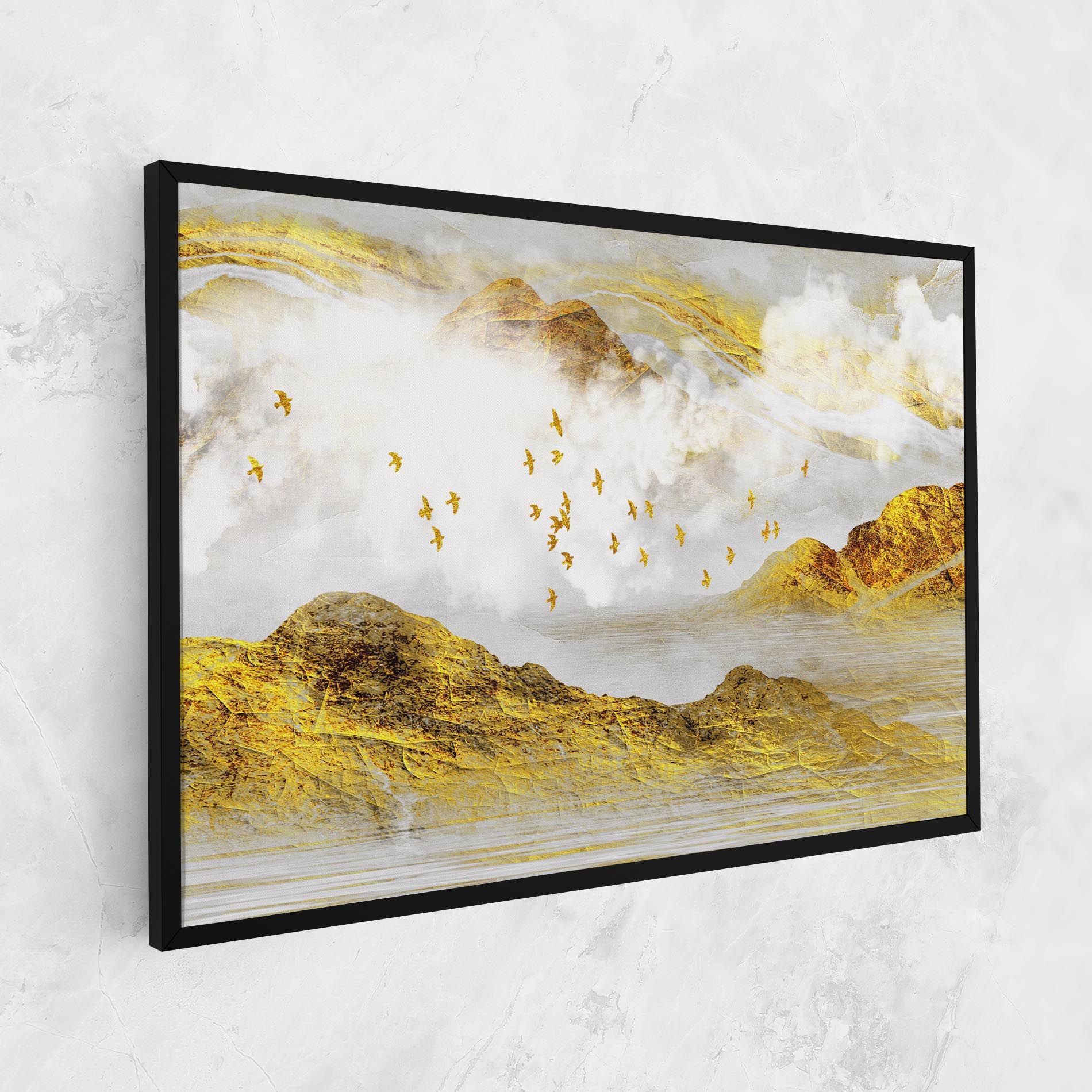 Gold Mountains Abstract mockup 1