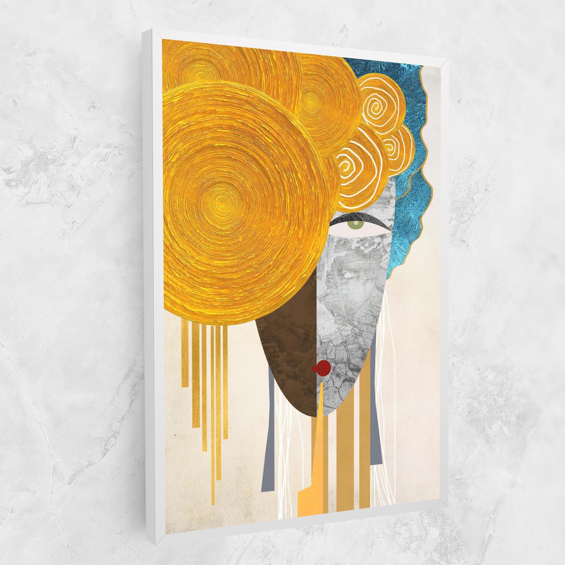 Картина на платно Abstract Grey Face 1 mockup 1