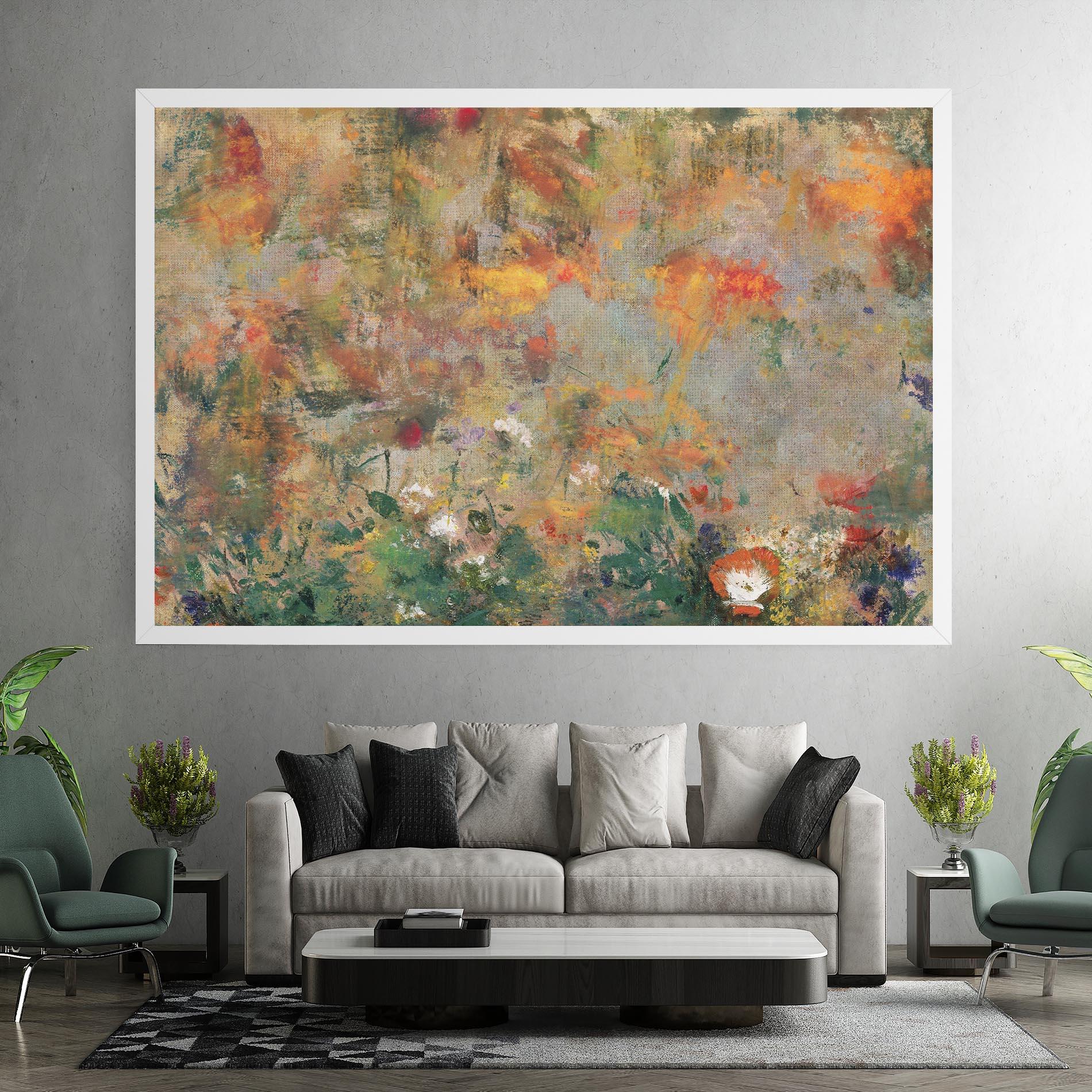 Картина на платно Abstract Flowers mockup 7