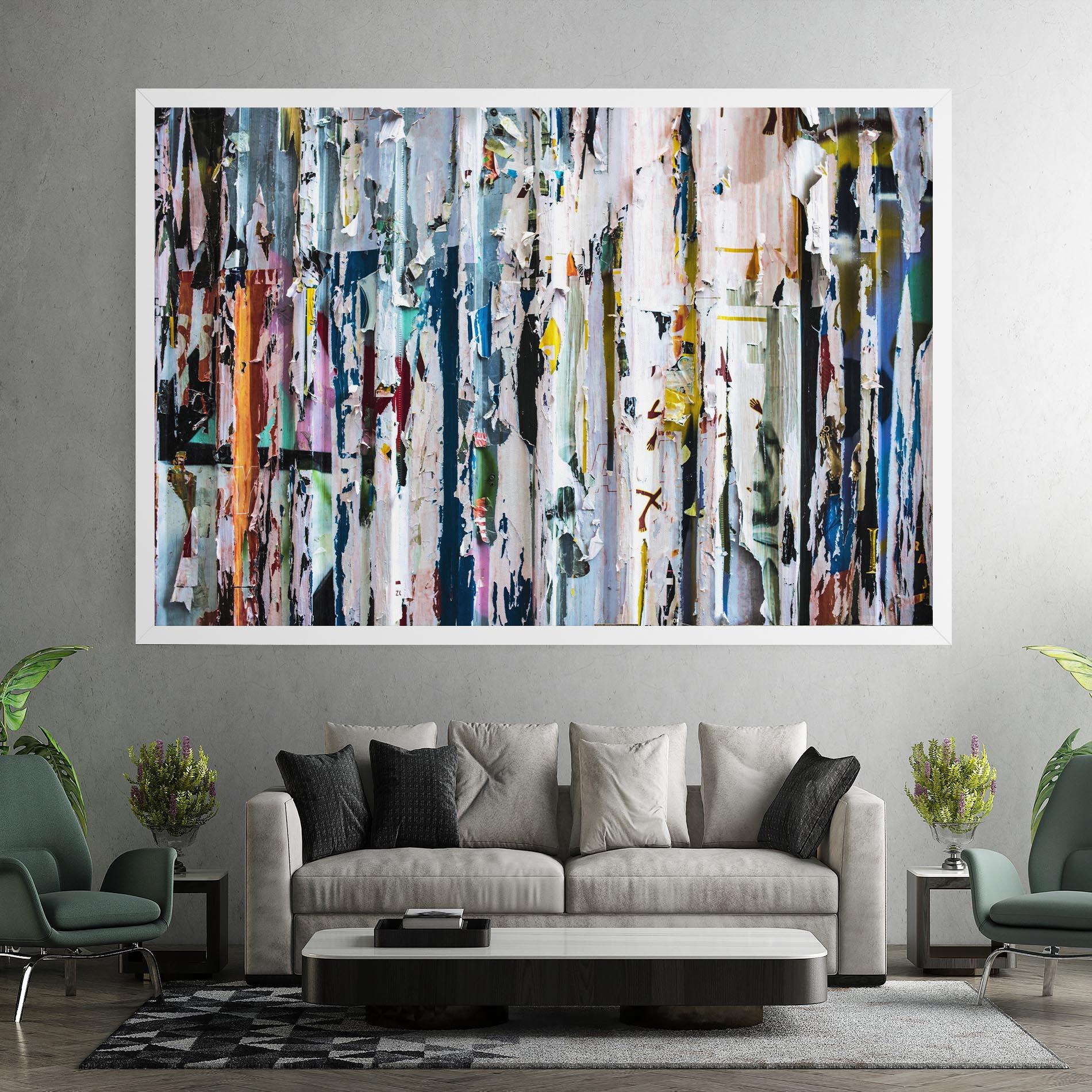 Картина на платно Abstract Torn Paper mockup 7