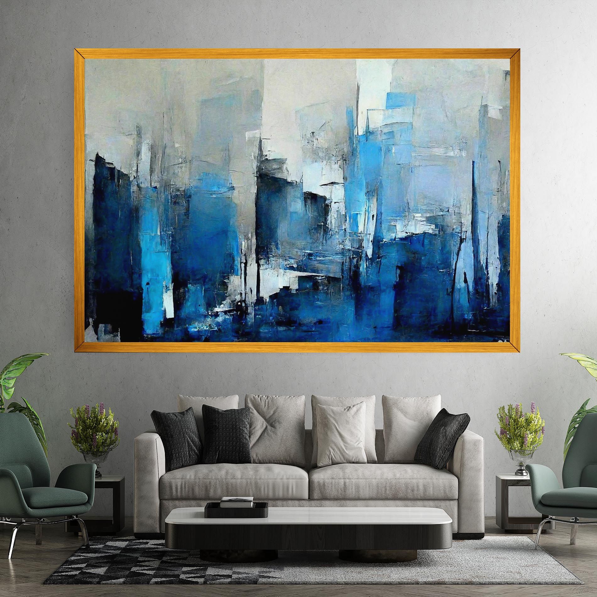 Blue Gray Color mockup 7