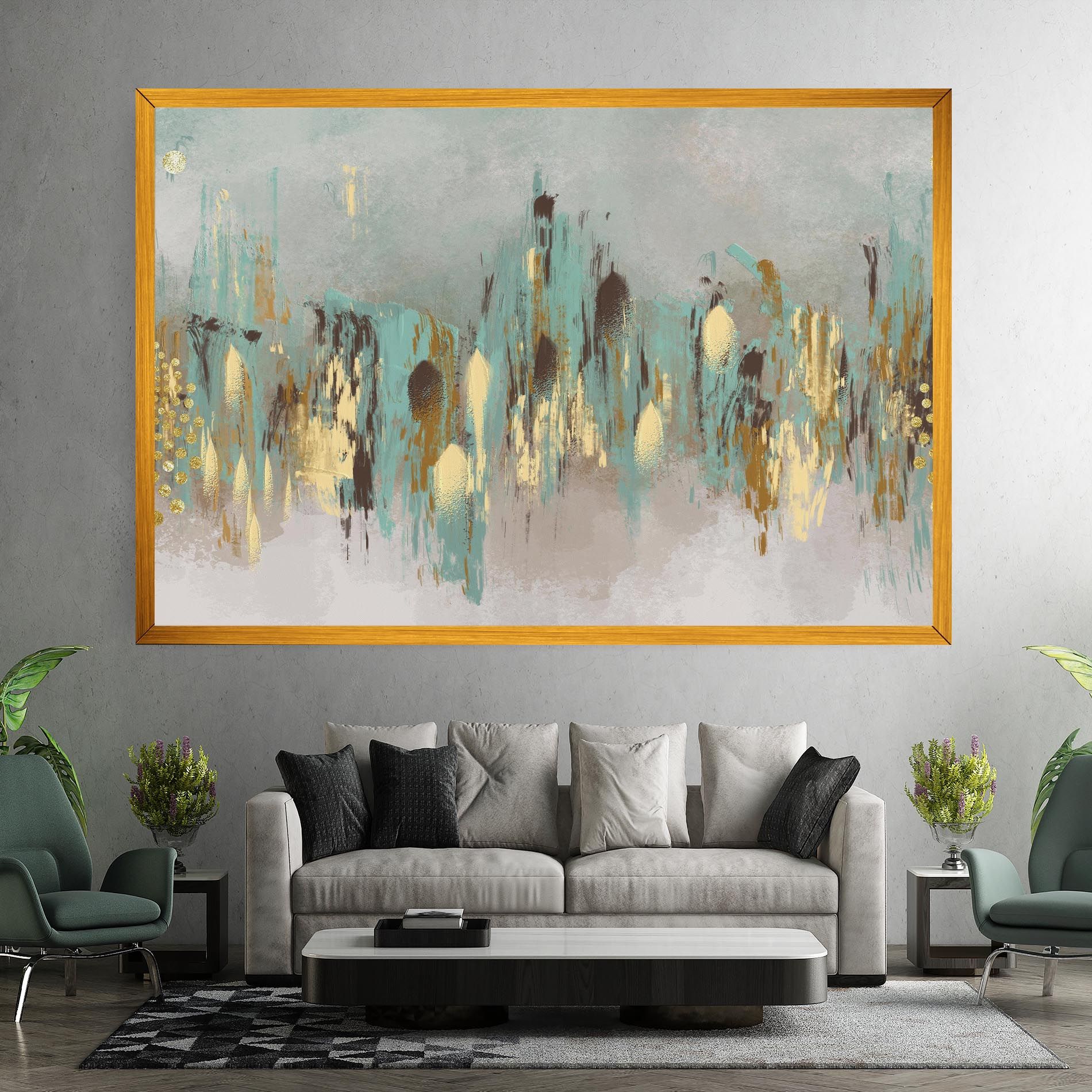 Gold Spiral Points mockup 7