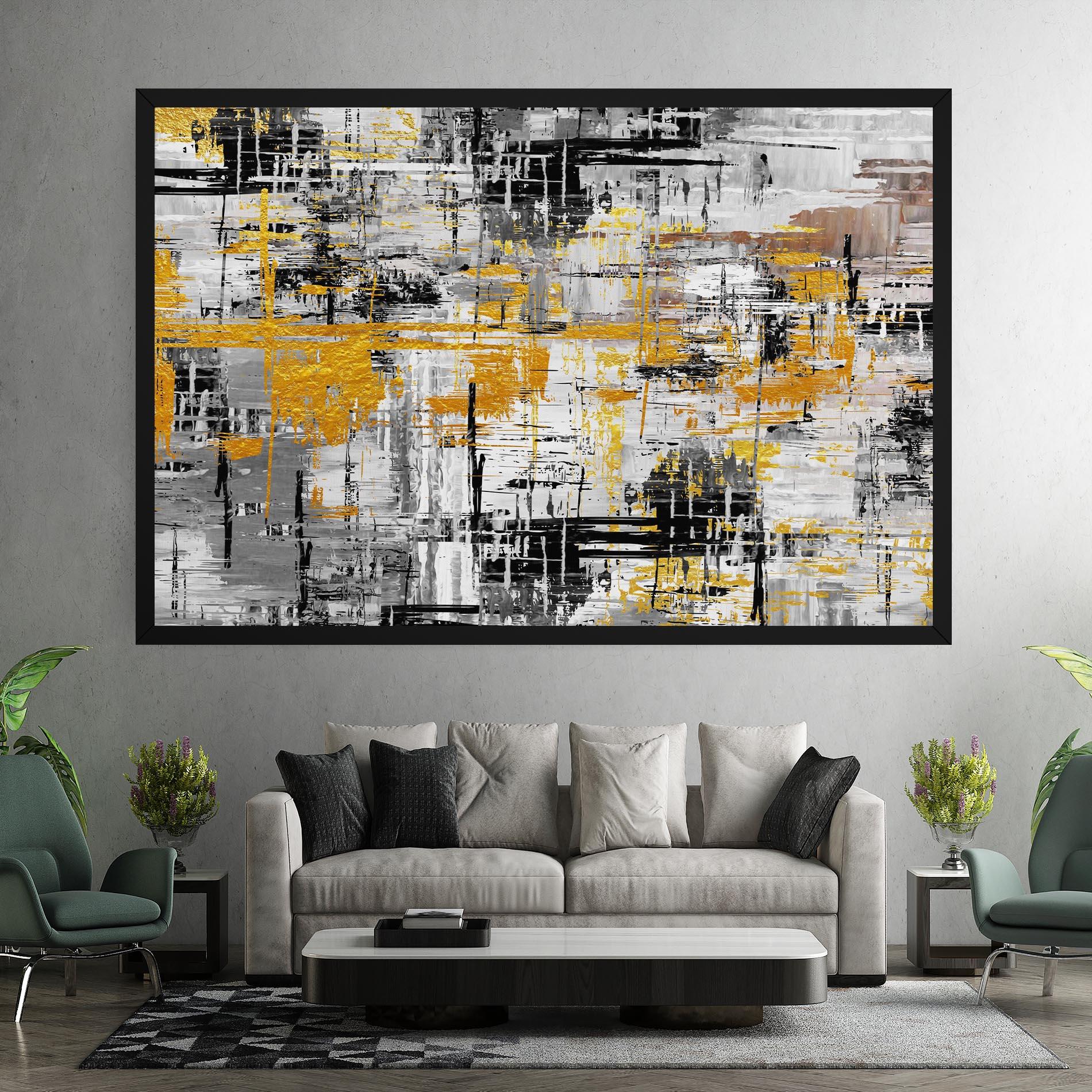 Картина на платно Abstract Mix Color mockup 7