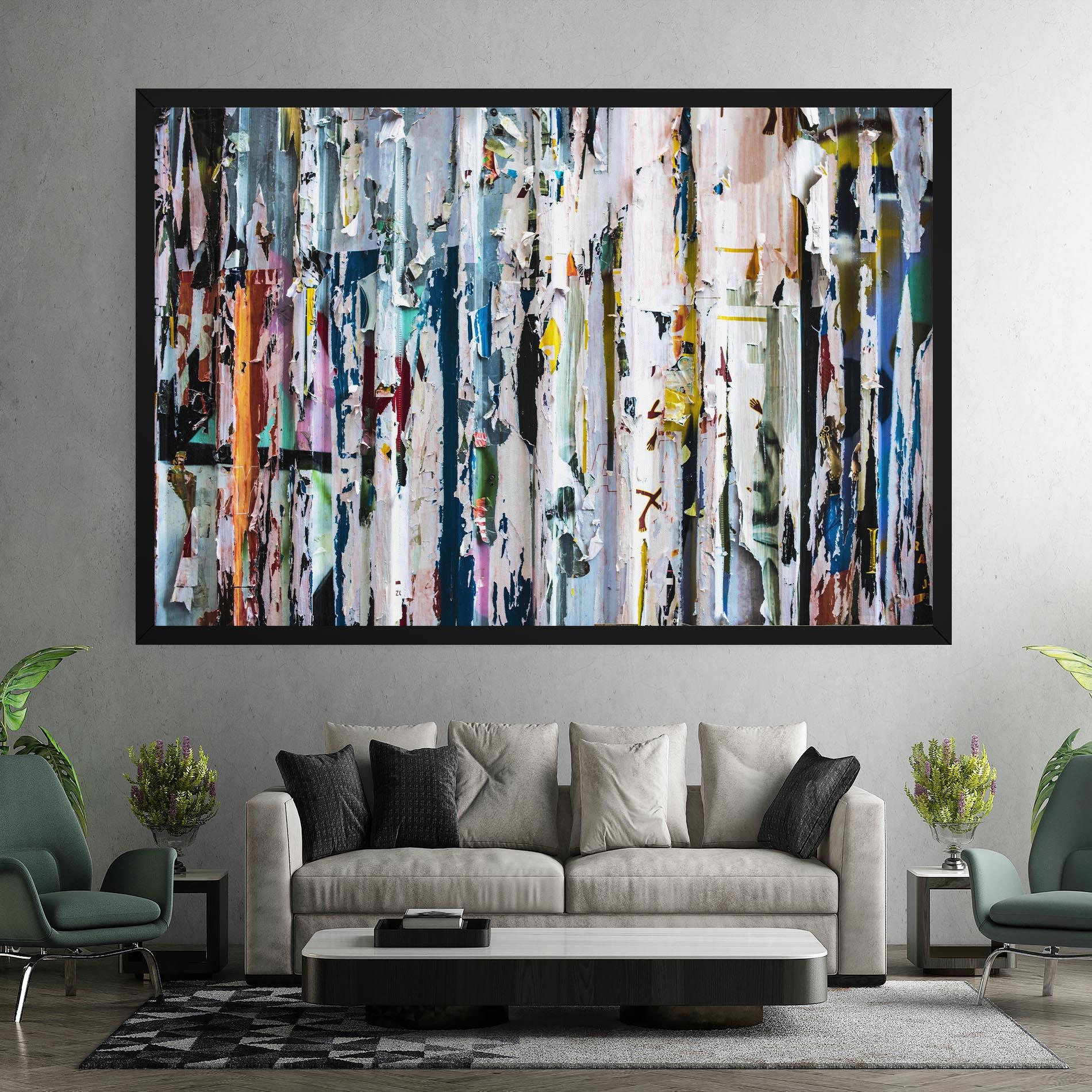 Картина на платно Abstract Torn Paper mockup 7