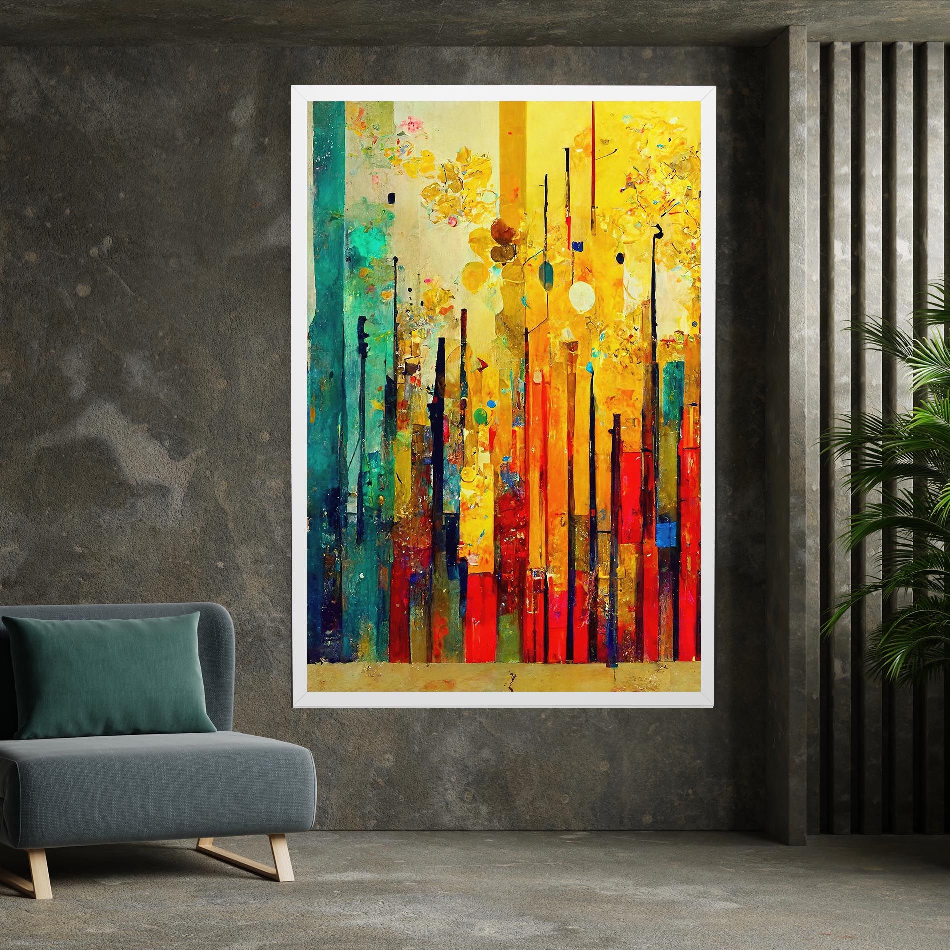 Black Lines On Yellow Light mockup 7