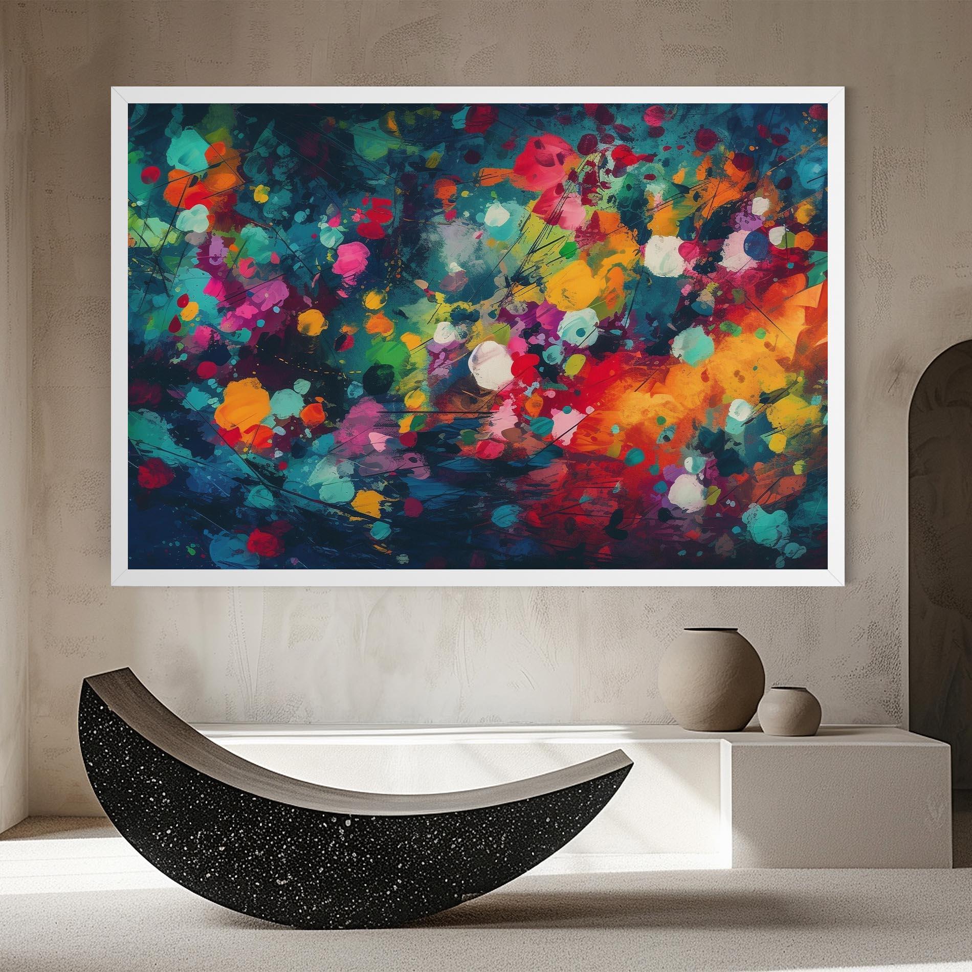 Картина на платно Colors Blue Background mockup 8