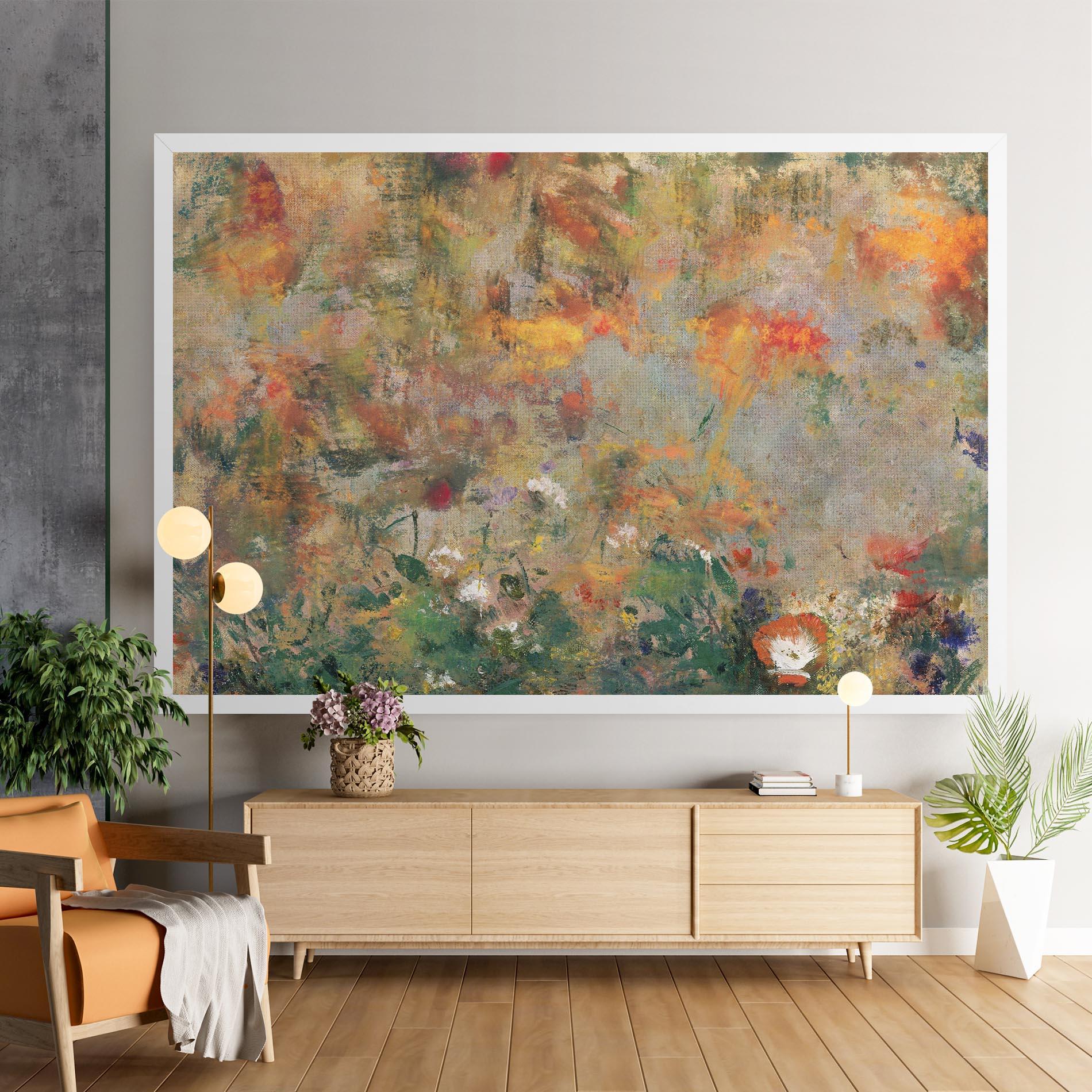 Картина на платно Abstract Flowers mockup 9