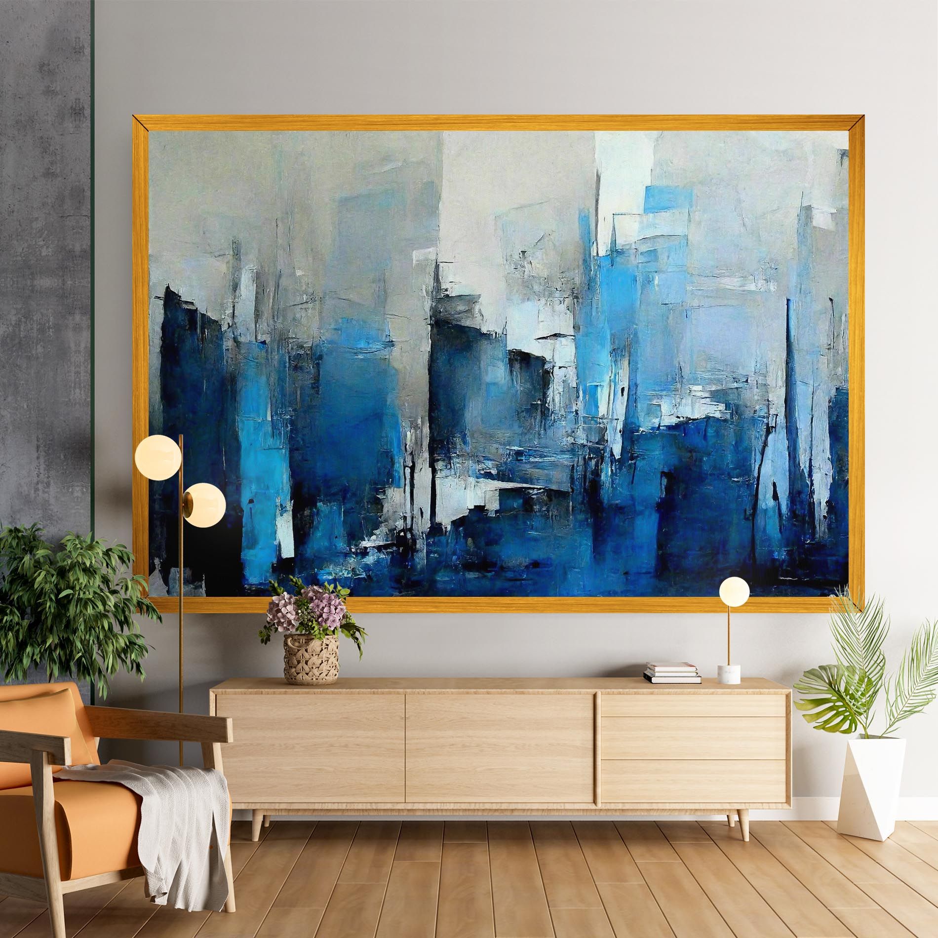 Blue Gray Color mockup 9