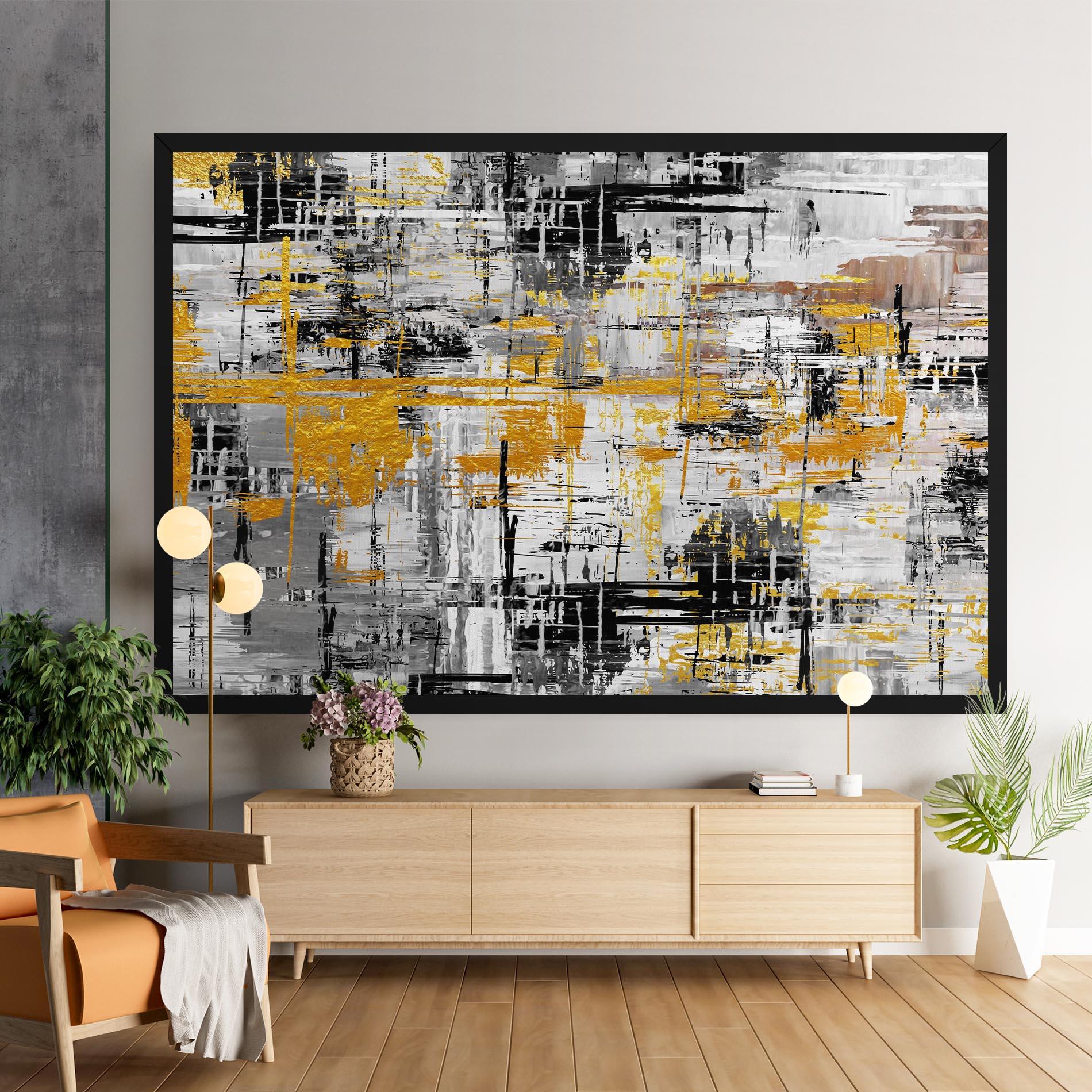 Картина на платно Abstract Mix Color mockup 9