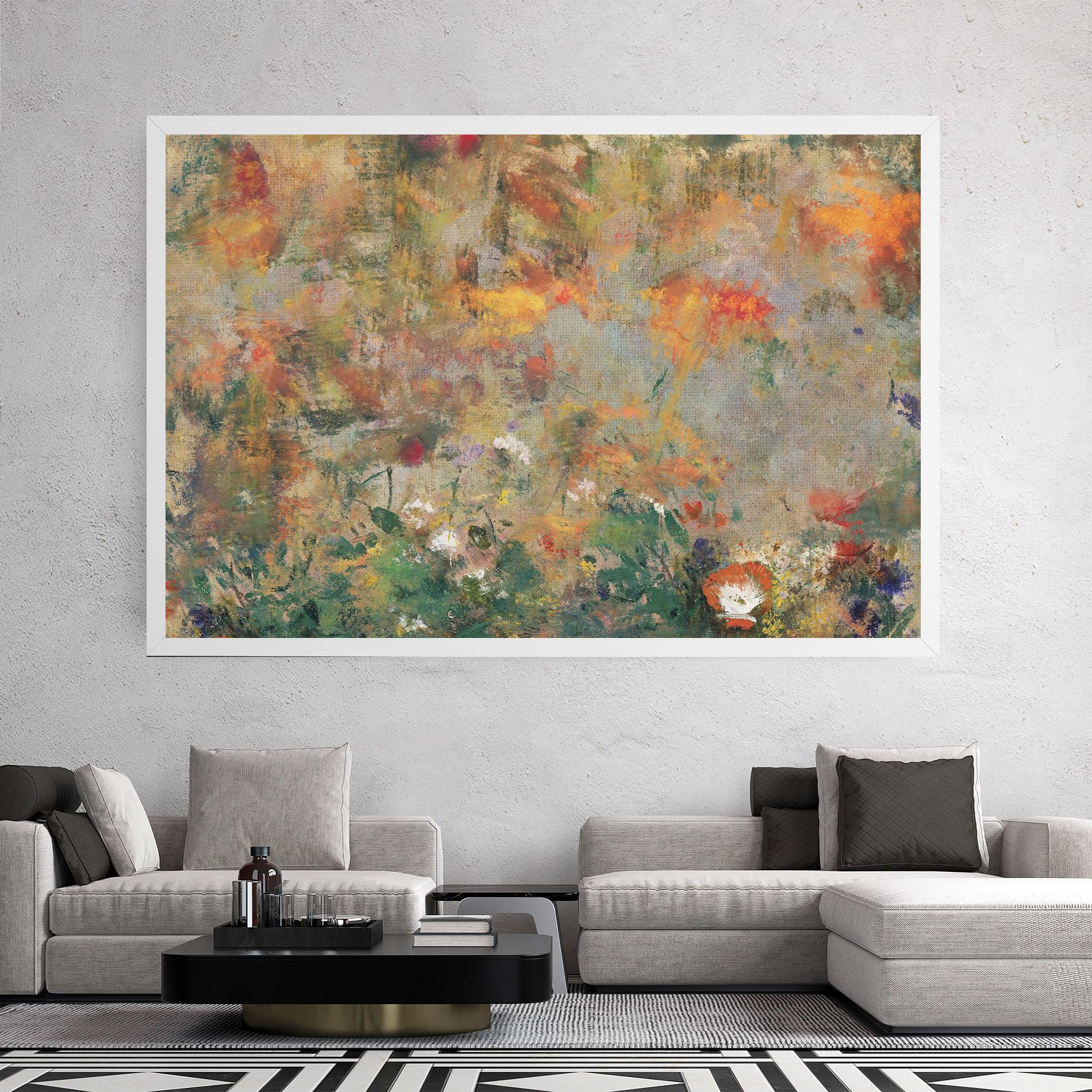 Картина на платно Abstract Flowers mockup 2