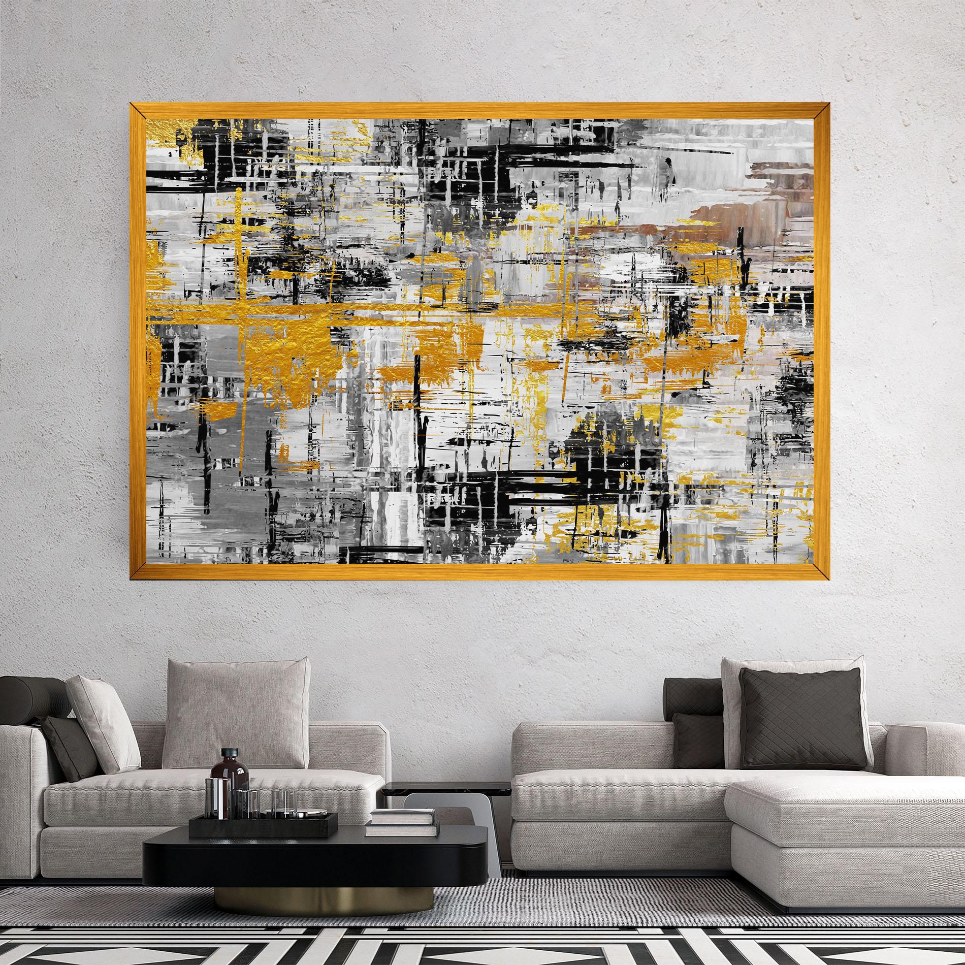 Картина на платно Abstract Mix Color mockup 2