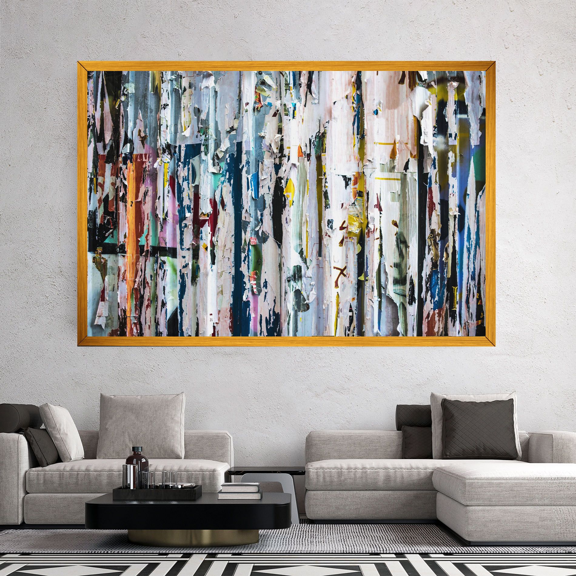 Abstract Torn Paper mockup 2