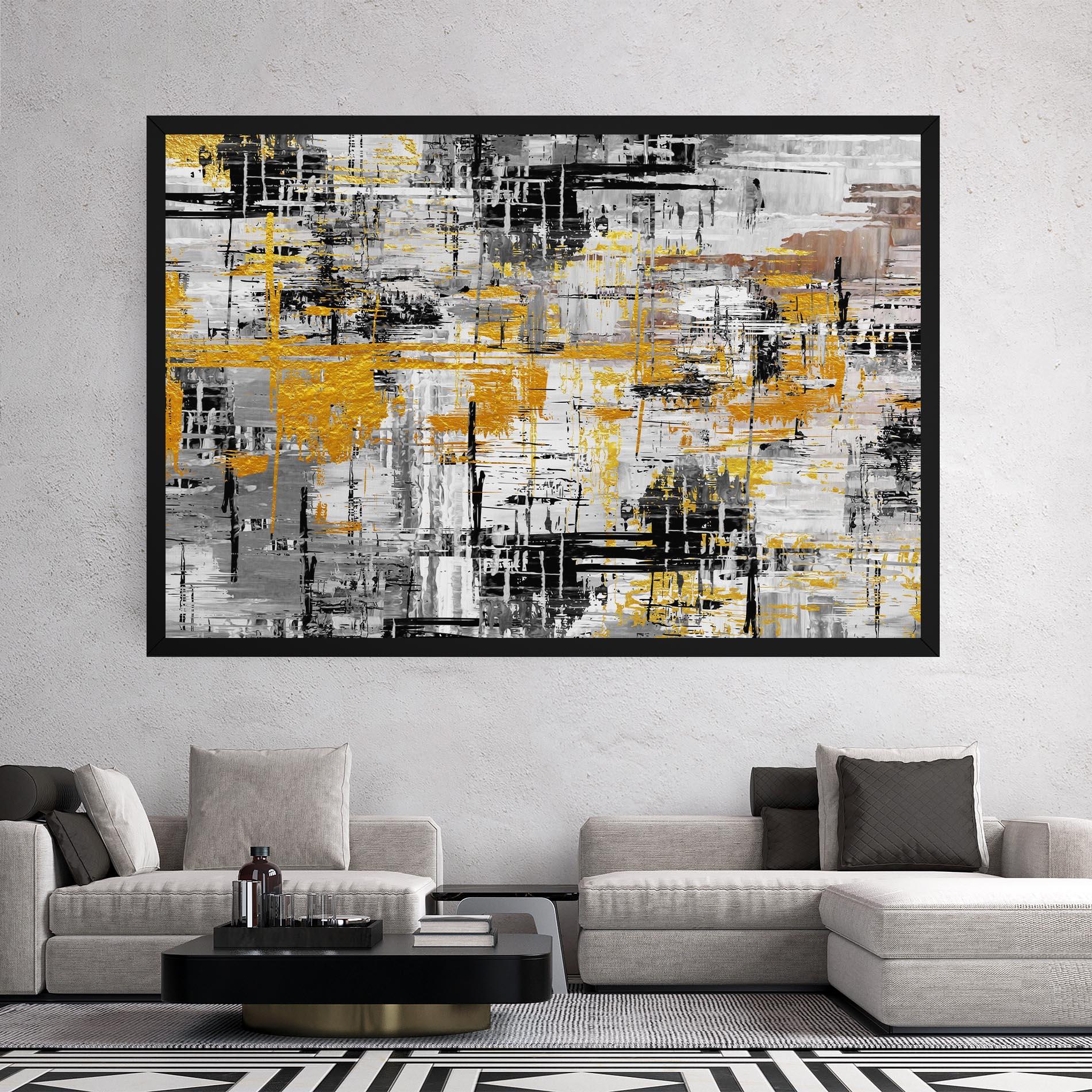 Картина на платно Abstract Mix Color mockup 2