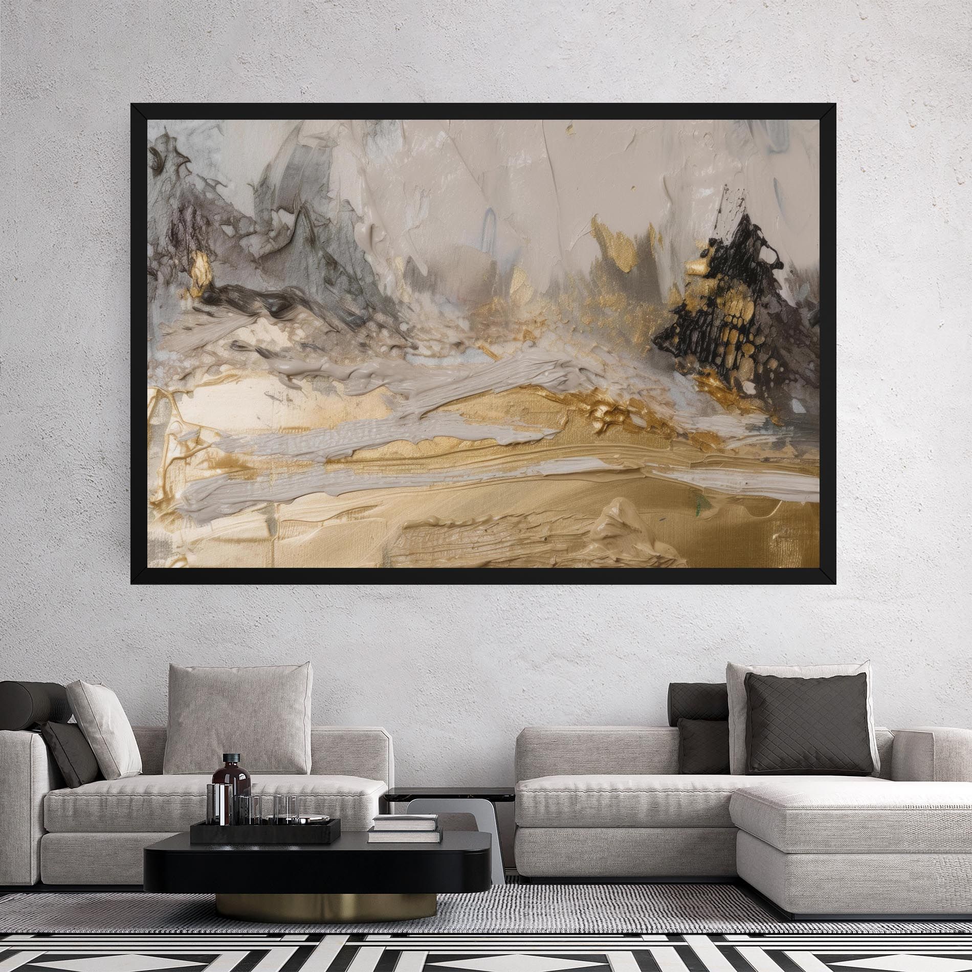 Abstract White Waves mockup 2